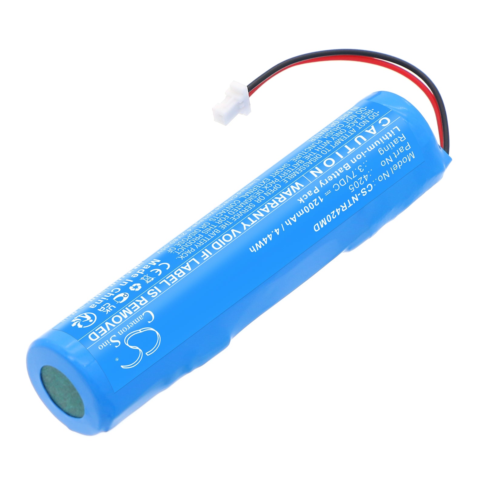 3.7V, Li-ion, 1200mAh, Battery fits Integra 8 Channel 12 Channel VIAFLO, 12 Channel VOYAGER, 4.44Wh Medical Cameron Sino Technology Limited