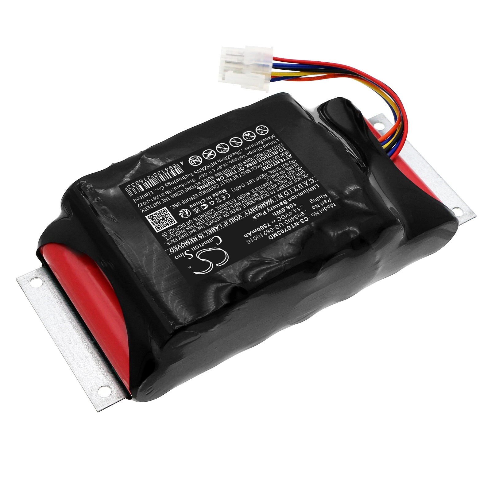 14.4V, Li-ion, 7500mAh, Battery fits Inventus 703-0731-00-RF, 108Wh Medical Cameron Sino Technology Limited