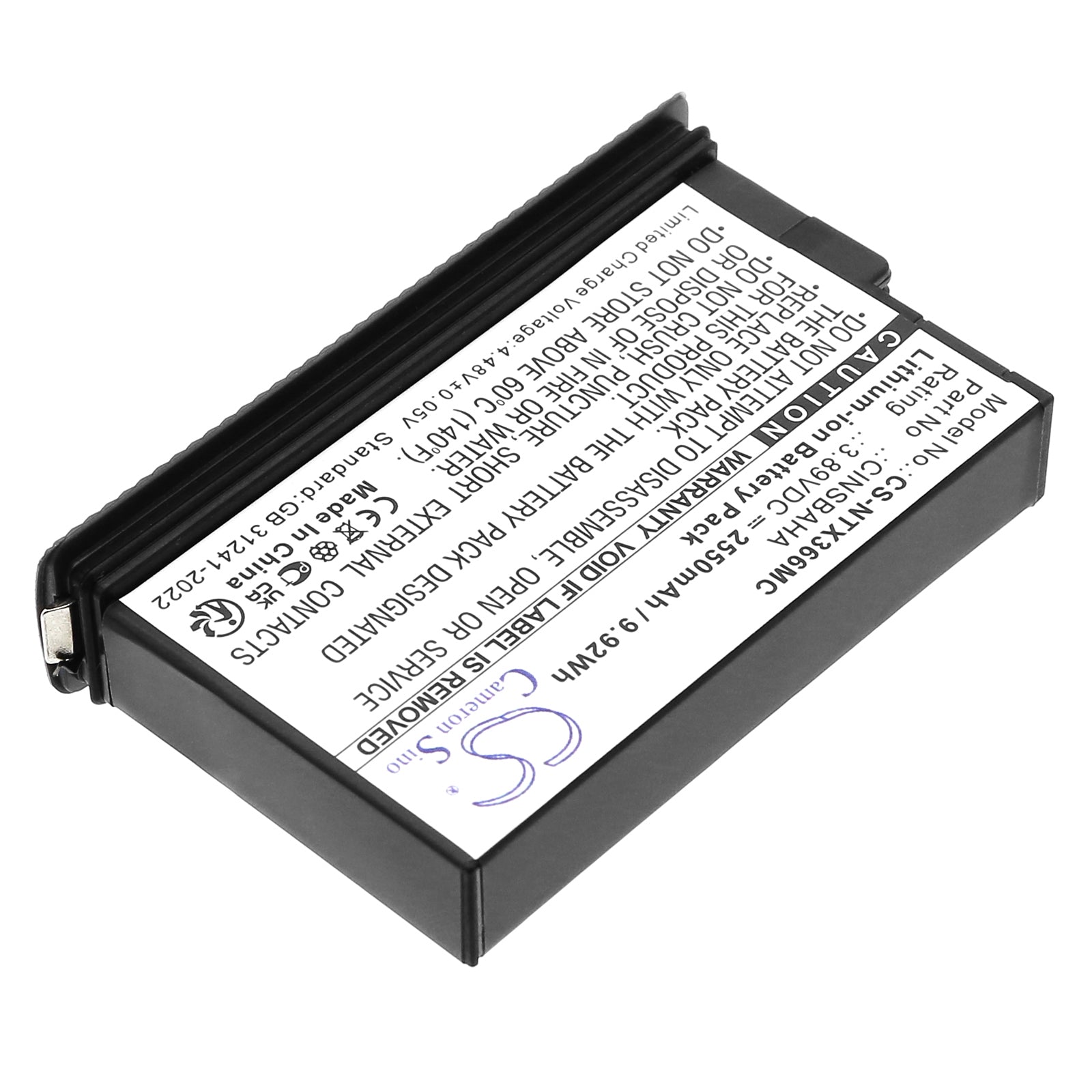 3.89V, Li-ion, 2550mAh, Battery fits Insta360 One X5, 9.92Wh Camera Cameron Sino Technology Limited