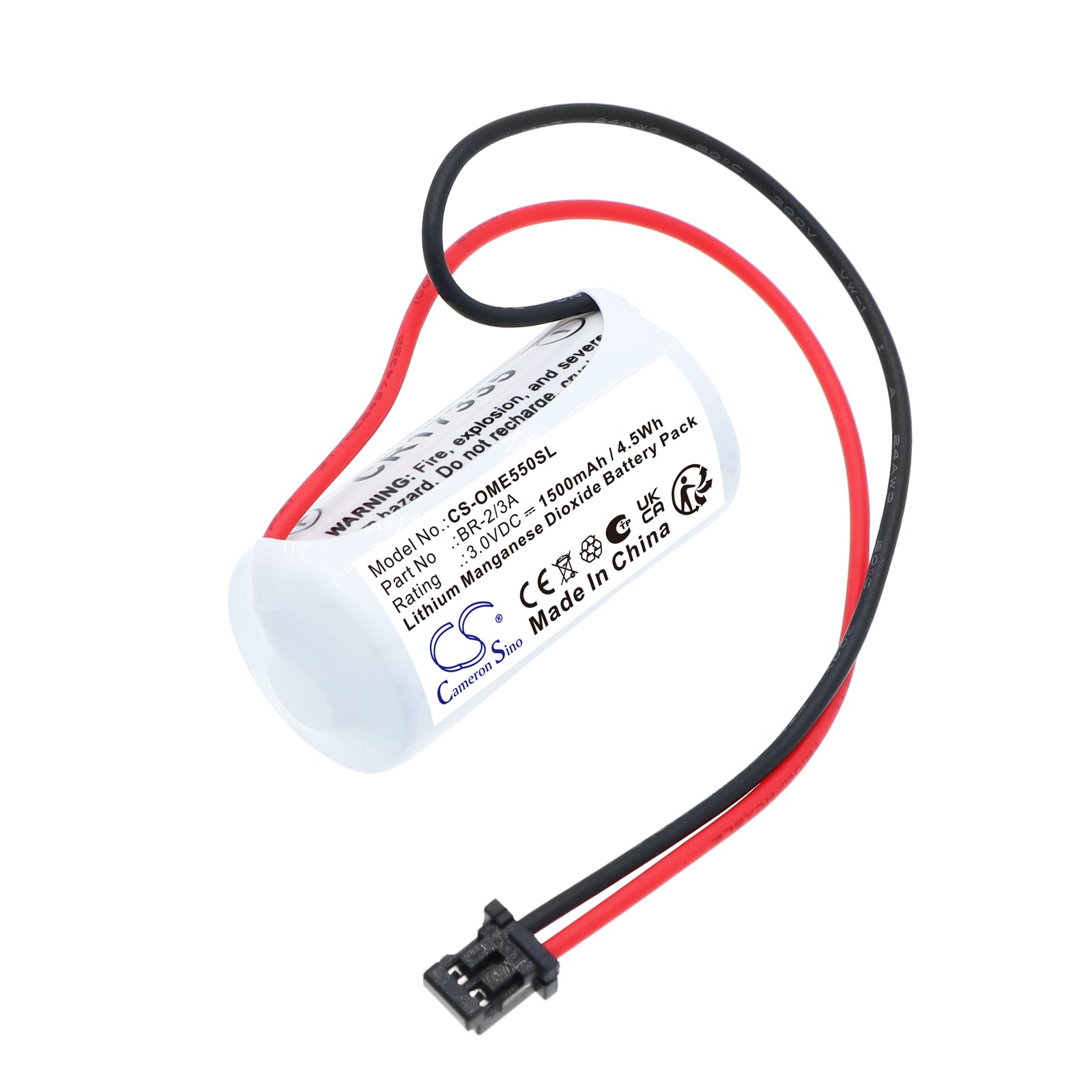 3V, Li-MnO2, 1500mAh, Battery fits Okuma 1107484, N8368-10116SP17, 4.5Wh PLC Cameron Sino Technology Limited