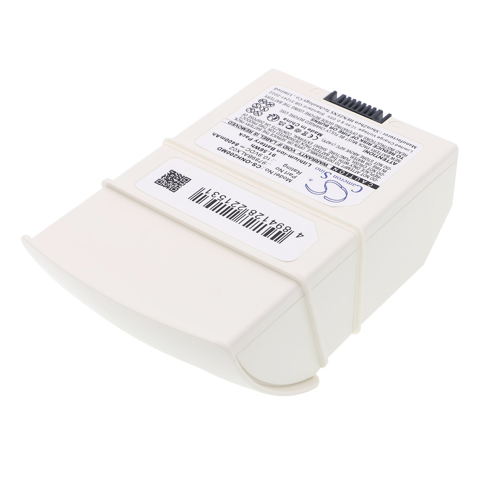 10.9V, Li-ion, 8400mAh, Battery fits Onyx Healthcare OPM-P02T, OPM-P02T-00, 91.56Wh Medical Cameron Sino Technology Limited