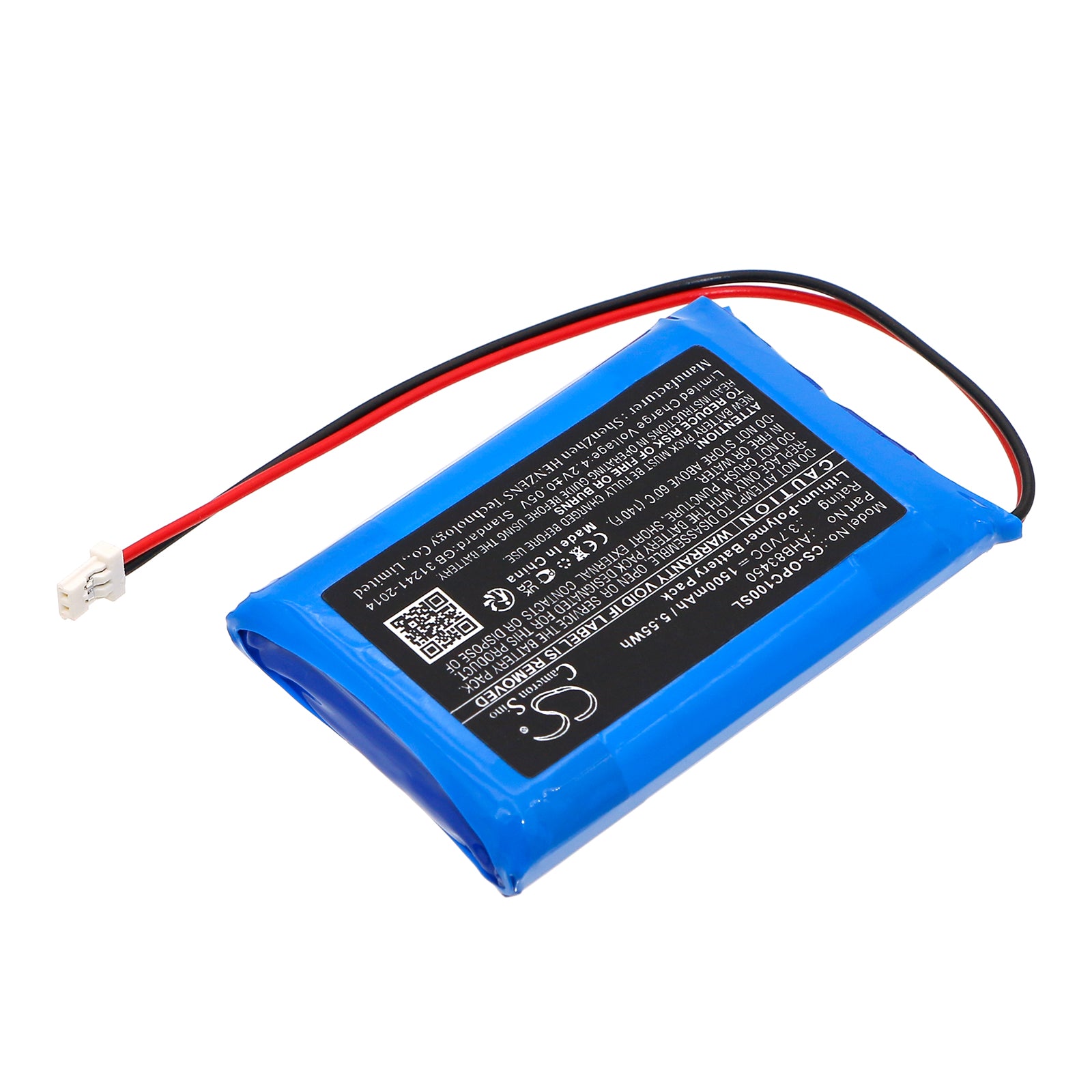 Li-Polymer, Media Player Battery fits Opus Click, Player, 3.7V, 1500mAh Media Player Cameron Sino Technology Limited