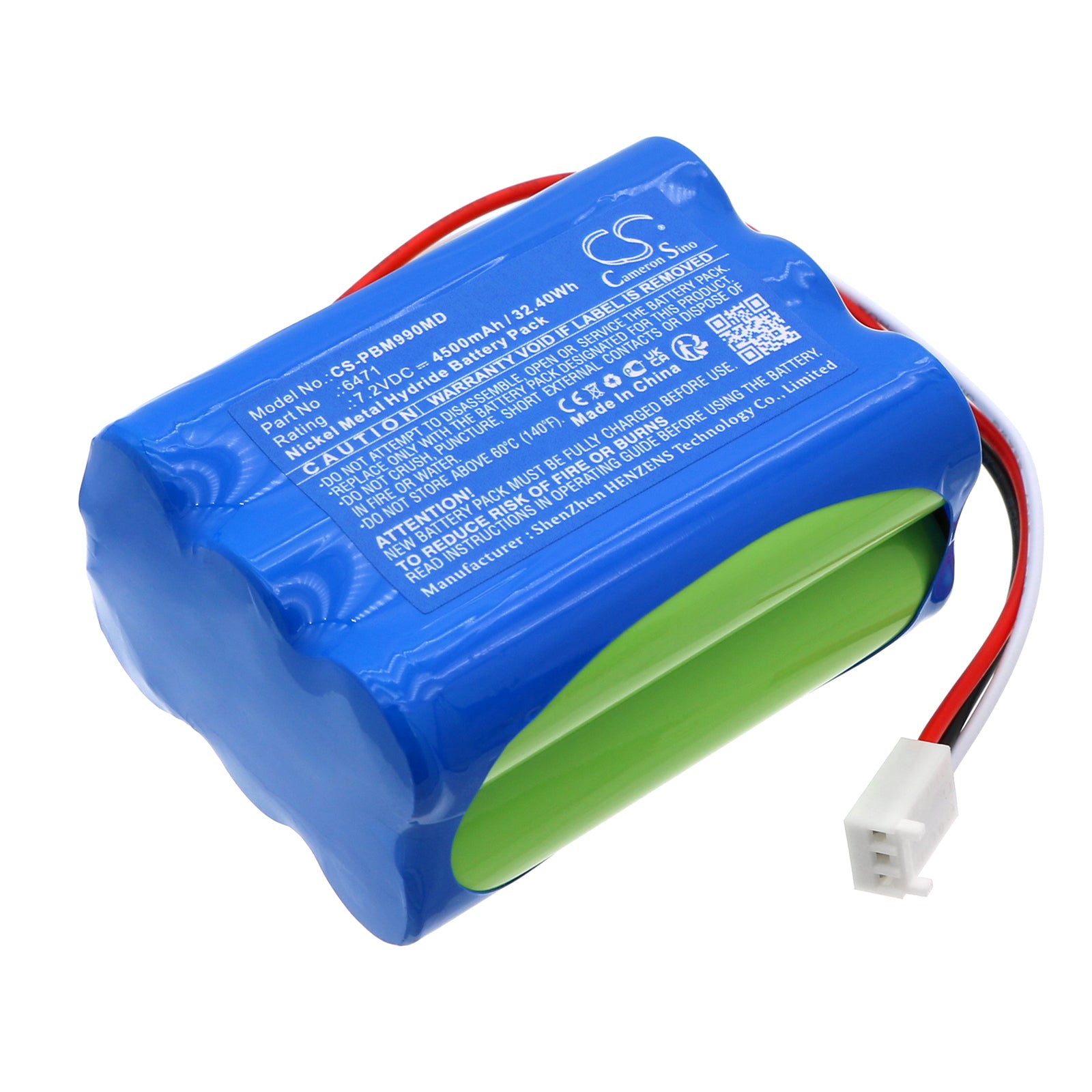 Ni-MH, Medical Battery fits Ipb Hdm 99xp, Mxi-1, 7.2V, 4500mAh Medical Cameron Sino Technology Limited