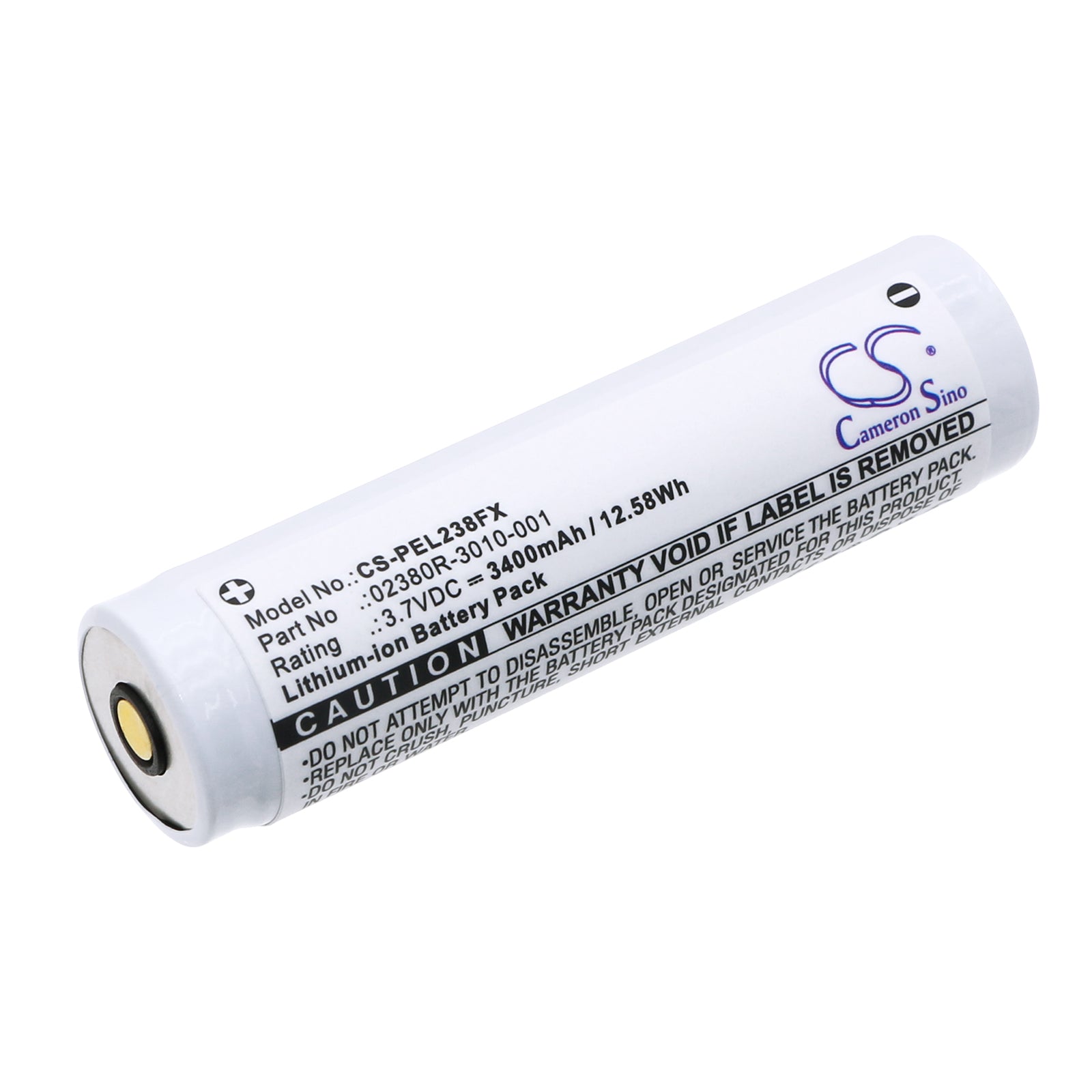 Li-ion, Flashlight Battery fits Pelican 2380r, 2780r, 3.7V, 3400mAh Flashlight Cameron Sino Technology Limited