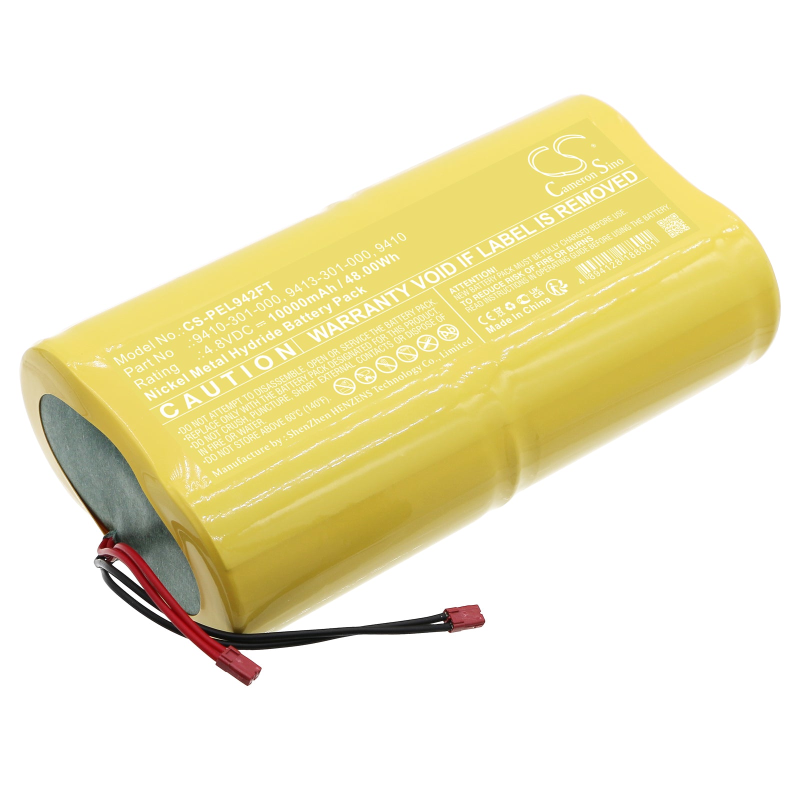 Ni-MH, Flashlight Battery fits Pelican 9410, 9419, 4.8V, 10000mAh Flashlight Cameron Sino Technology Limited