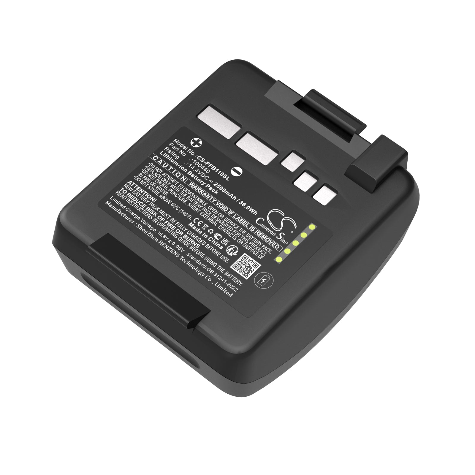 14.4V, Li-ion, 2500mAh, Battery fits Profoto B10, B10 Plus, 36Wh Strobe Lighting Cameron Sino Technology Limited