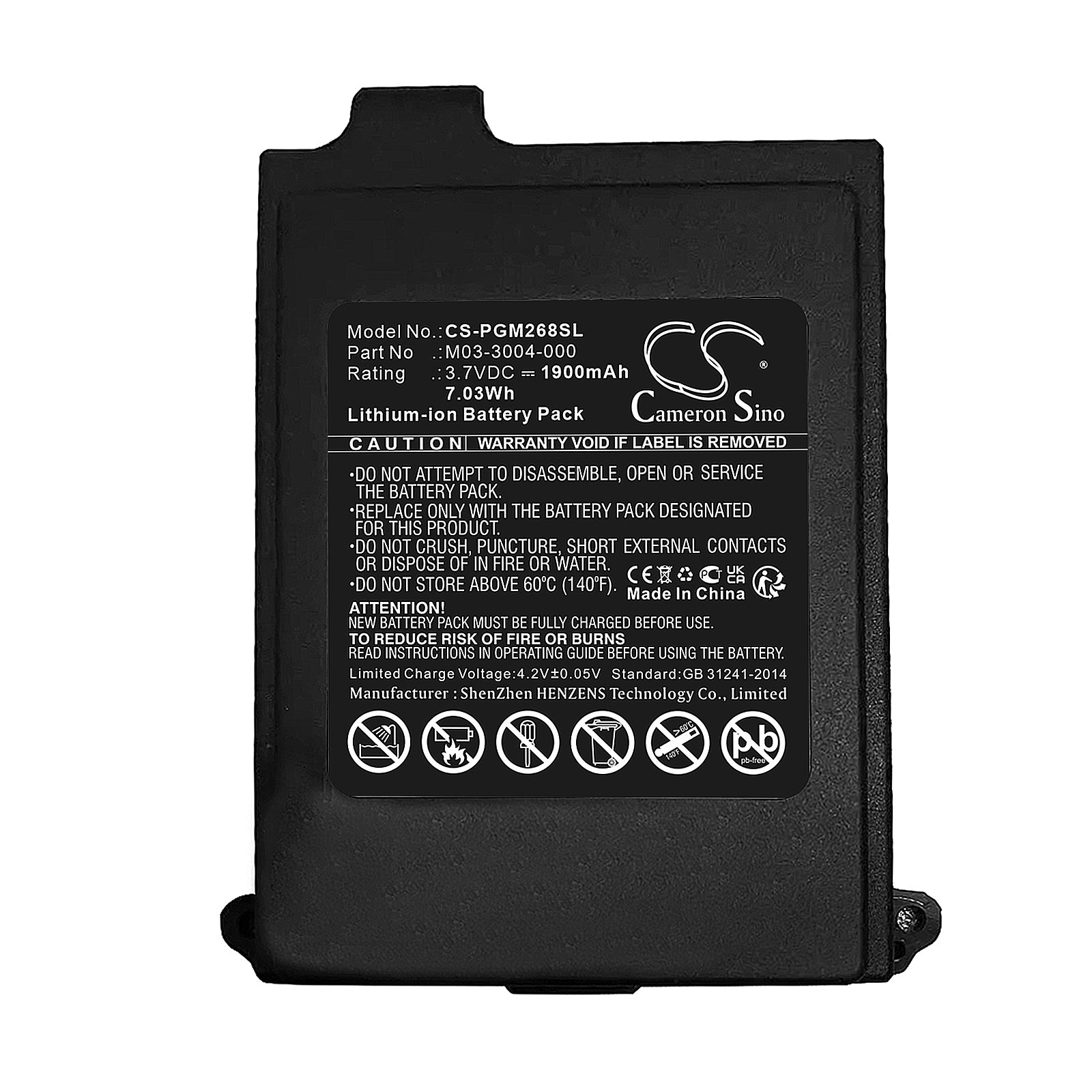 Li-ion, Equipment, Survey, Test Battery fits Microrae Pgm-2680, 3.7V, 1900mAh Equipment, Survey, Test Cameron Sino Technology Limited