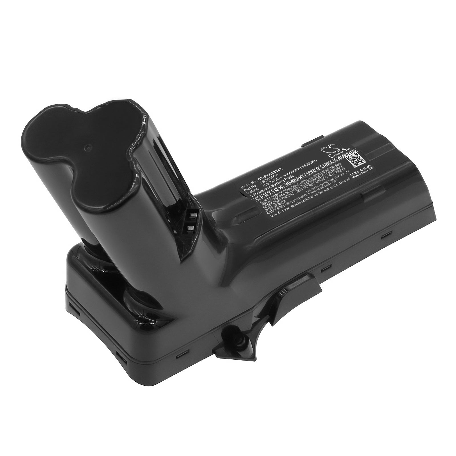 25.2V, Li-ion, 3400mAh, Battery fits Philips FC6822, FC6822/01, 85.68Wh Vacuum Cameron Sino Technology Limited