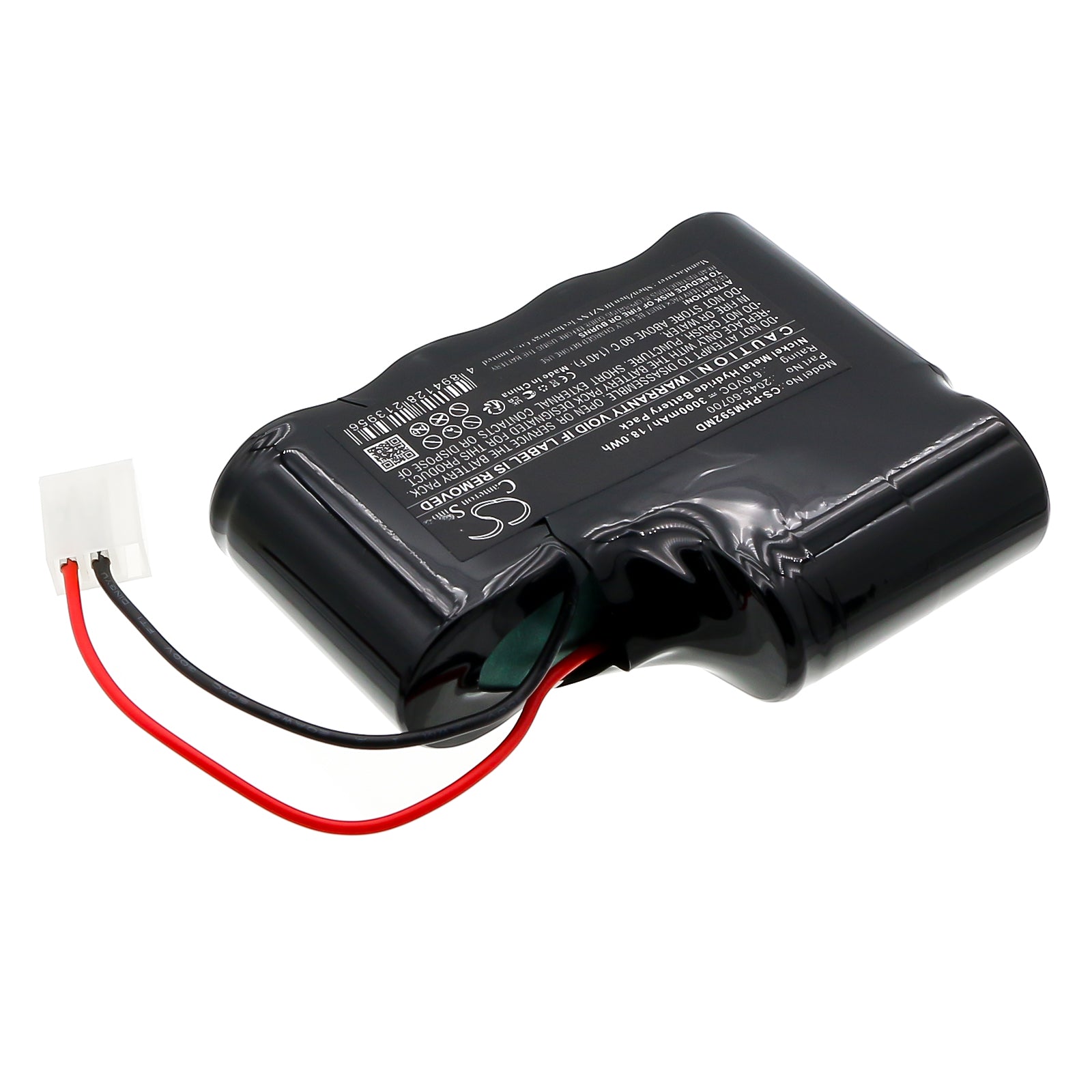 6V, Ni-MH, 3000mAh, Battery fits Philips 2040A Mida System, Phillips 2040A, 18Wh Medical Cameron Sino Technology Limited