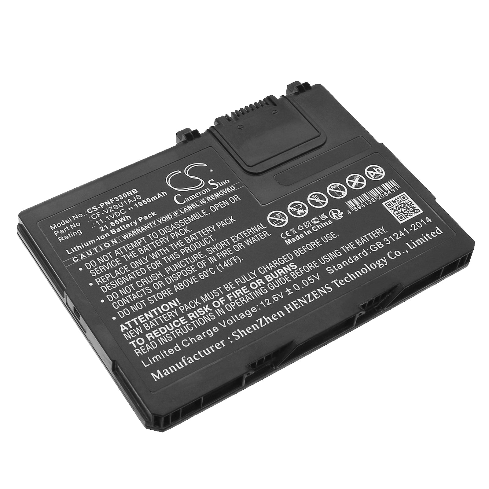 Li-ion, Notebook, Laptop Battery fits Panasonic Toughbook Cf-33, Toughbook Cf-33aehfatg, 11.1V, 1950mAh Notebook, Laptop Cameron Sino Technology Limited