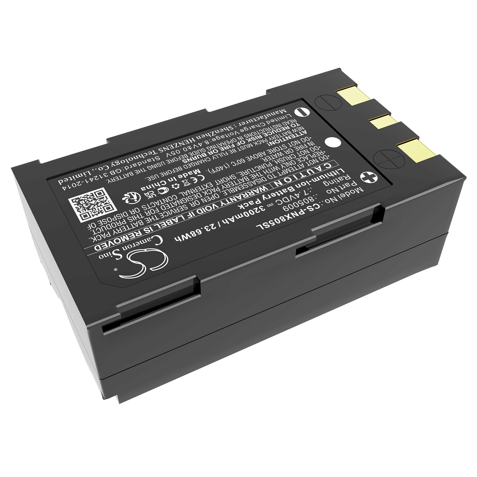 7.4V, Li-ion, 3200mAh, Battery fits Phoenix Contact ThermoFOX, Thermomark GO, 23.68Wh Portable Printer Cameron Sino Technology Limited