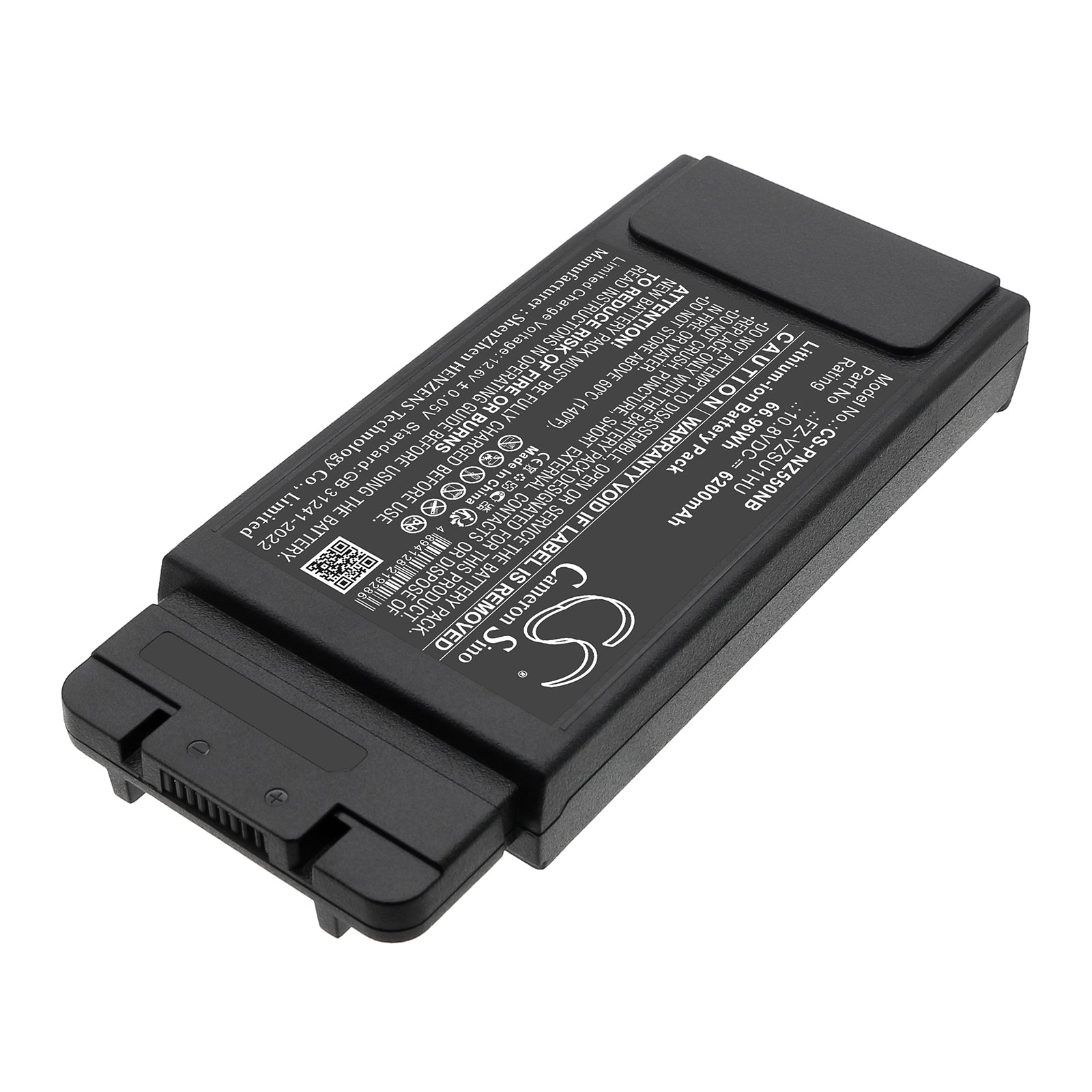 10.8V, Li-ion, 6200mAh, Battery fits Panasonic FZ-55A, FZ-55A0601VM, 66.96Wh Notebook, Laptop Cameron Sino Technology Limited