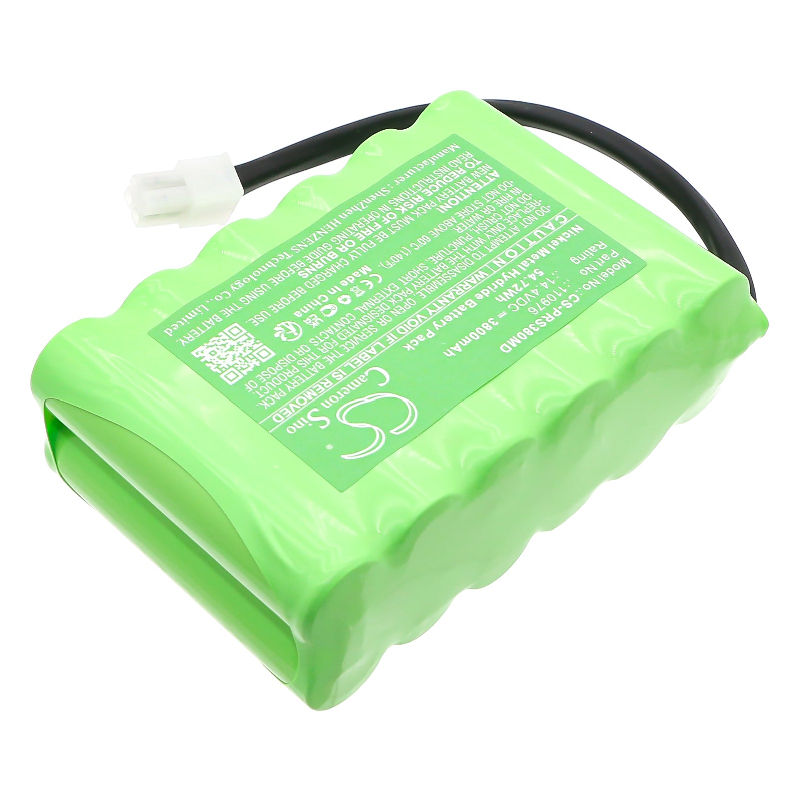 14.4V, Ni-MH, 3800mAh, Battery fits Progetti defibrillator Rescue Life, defibrillator Rescue Life 38, 54.72Wh Medical Cameron Sino Technology Limited