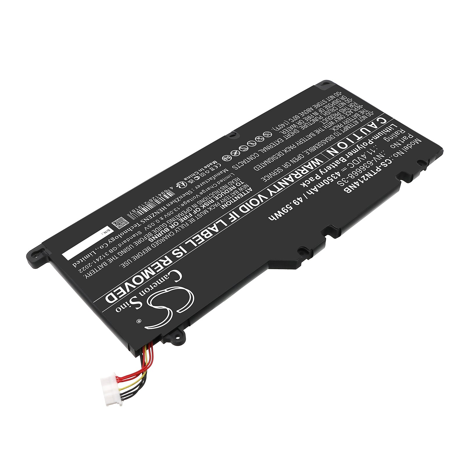 11.4V, Li-Polymer, 4350mAh, Battery fits Positivo Master N2140, 49.59Wh Notebook, Laptop Cameron Sino Technology Limited
