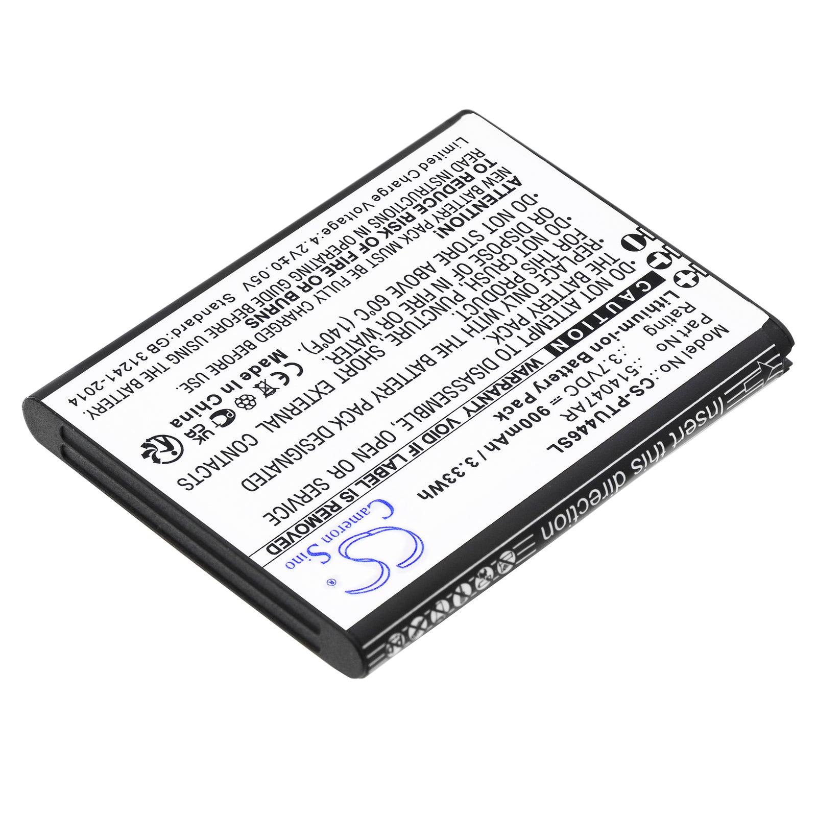 Li-ion, Mobile, SmartPhone Battery fits Panasonic Kx-tu446, Kx-tu446/4, 3.7V, 900mAh Mobile, SmartPhone Cameron Sino Technology Limited