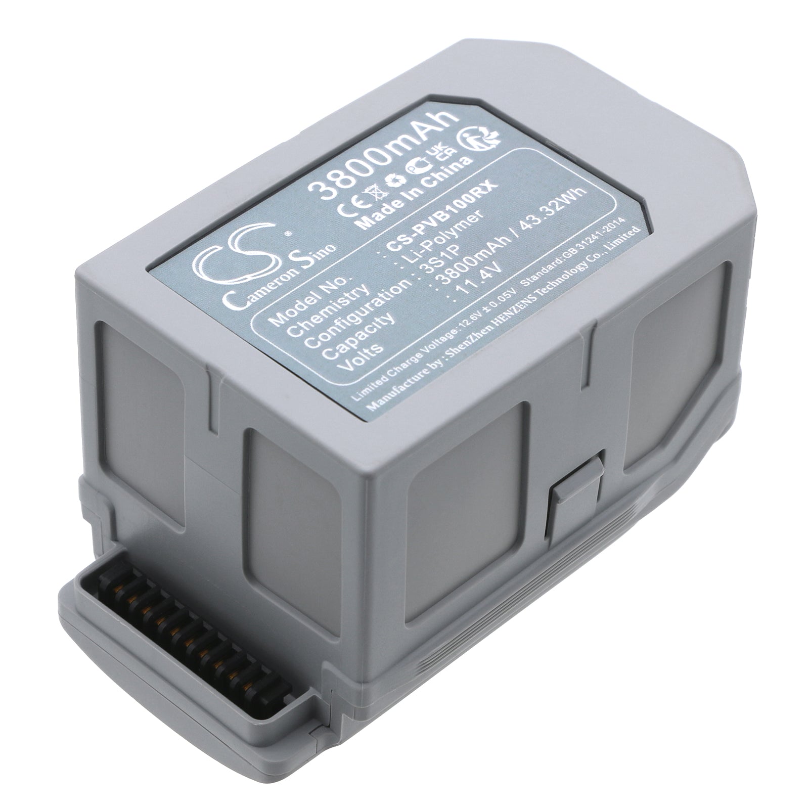 Li-Polymer, Drones Battery fits Powervision Poweregg X, 11.4V, 3800mAh Drones Cameron Sino Technology Limited