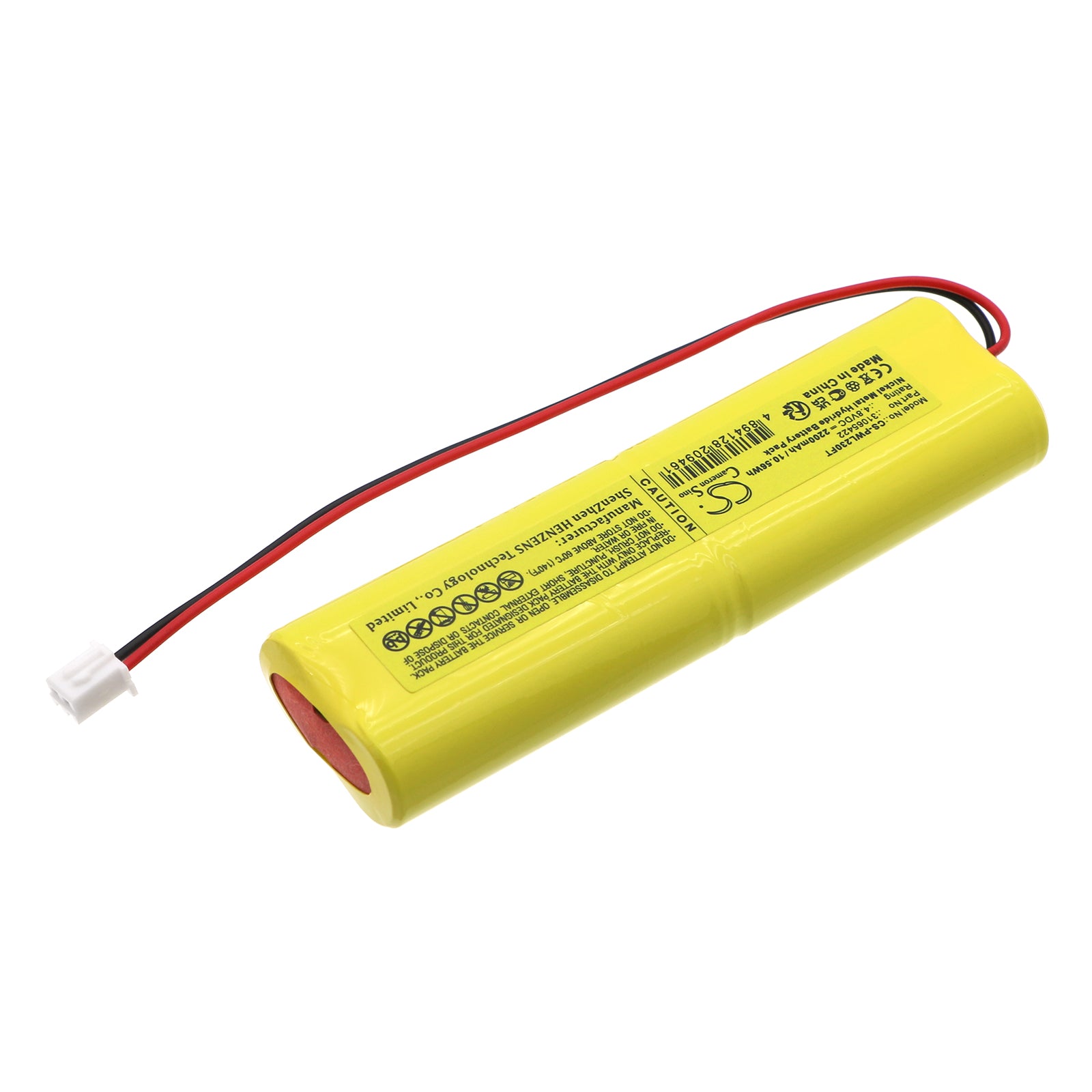 Ni-MH, Flashlight Battery fits Perel Ewl23, 4.8V, 2200mAh Flashlight Cameron Sino Technology Limited