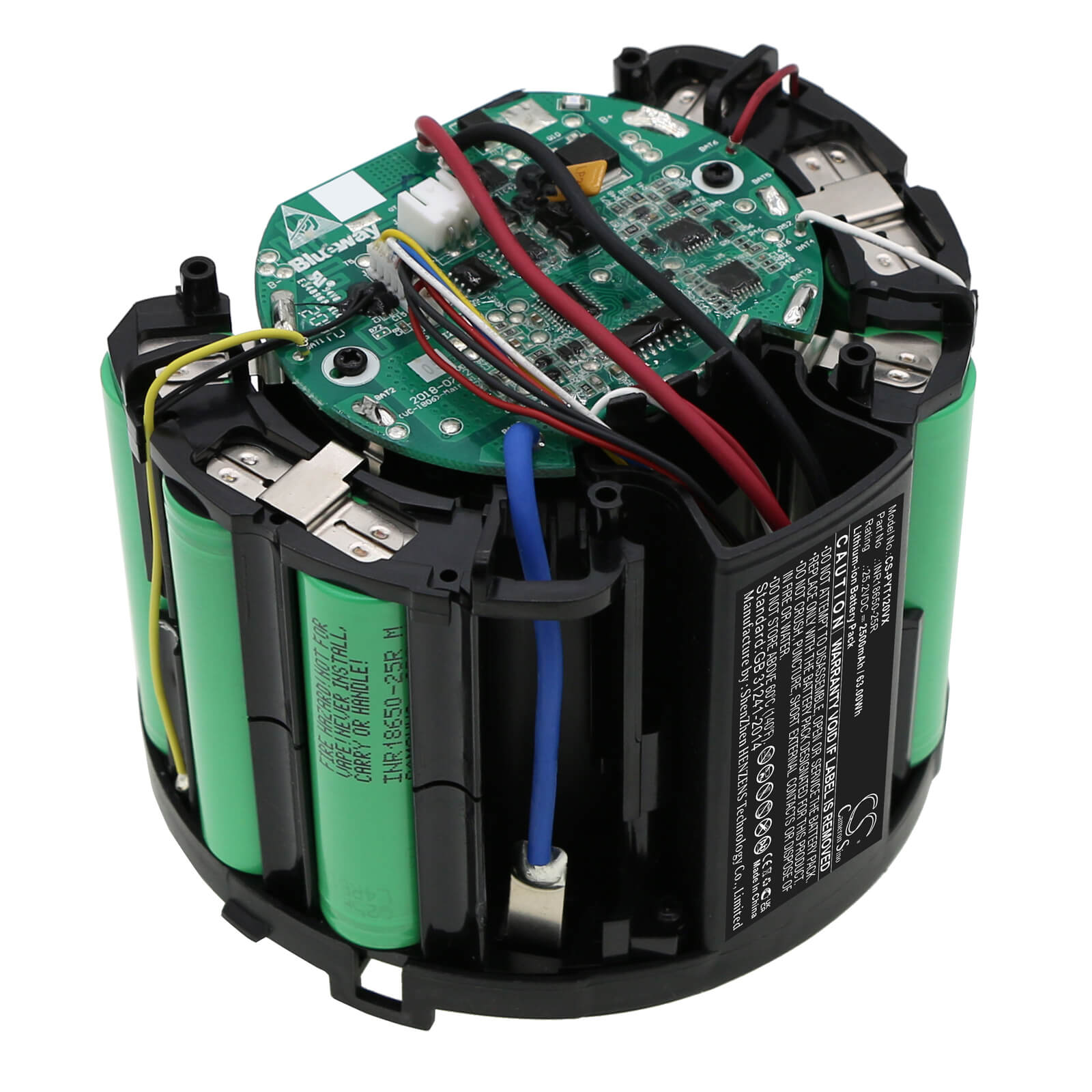 Li-ion Battery fits Puppyoo, T10 Pro 25.2V, 2500mAh / 63.00Wh Vacuum Cameron Sino Technology Limited