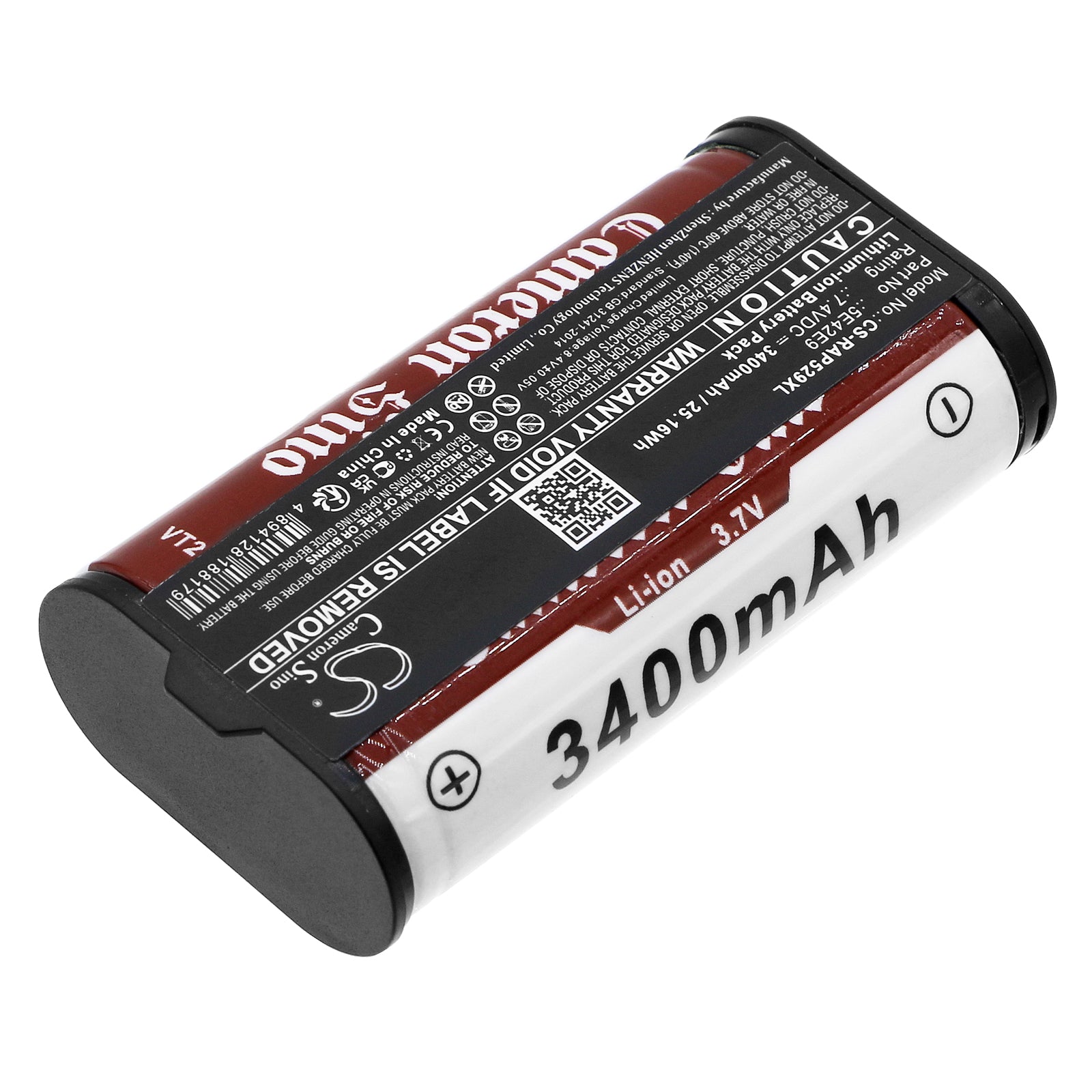 Li-ion, Alarm System Battery fits Ring Alarm Home Base Pro Station, 7.4V, 3400mAh Alarm System Cameron Sino Technology Limited