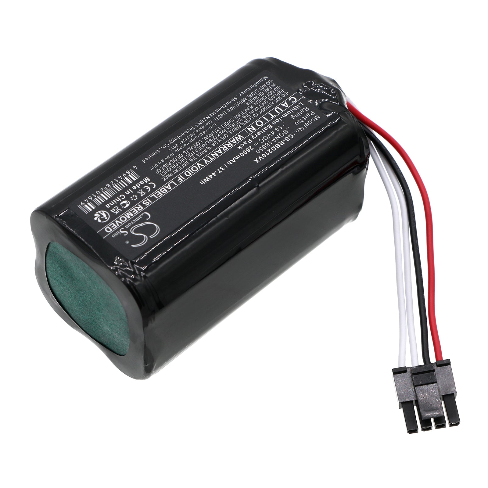 Li-ion, Vacuum Battery fits Robzone Duoro Xclean Generace 5.0, Duoro Xclean Generace Ng 4.0, 14.4V, 2600mAh Vacuum Cameron Sino Technology Limited