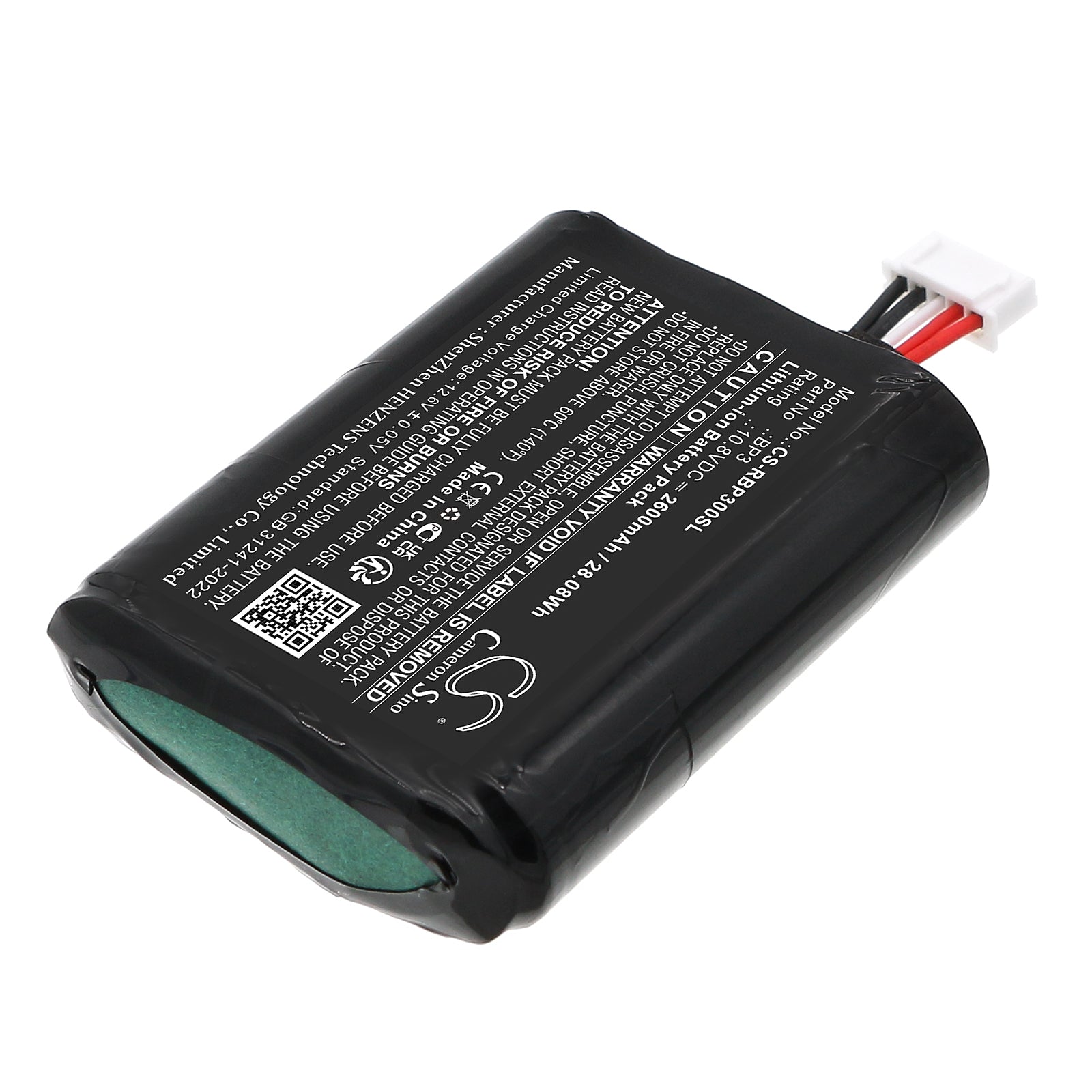 10.8V, Li-ion, 2600mAh, Battery fits Roberts Revival Icon, Stream 95i, 28.08Wh DAB Digital Cameron Sino Technology Limited