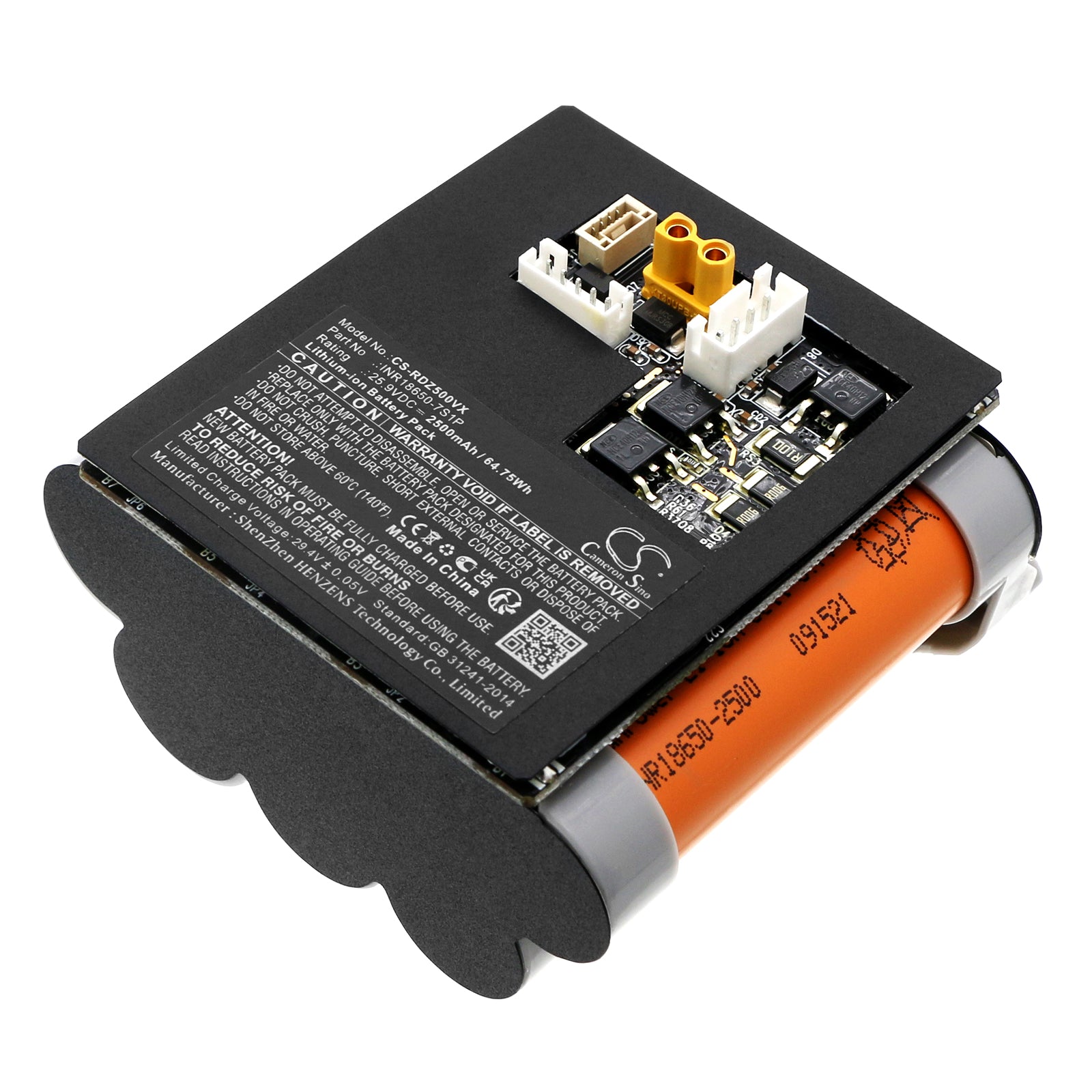 Li-ion, Vacuum Battery fits Roidmi Rm50d, Rm50kc, 25.9V, 2500mAh Vacuum Cameron Sino Technology Limited