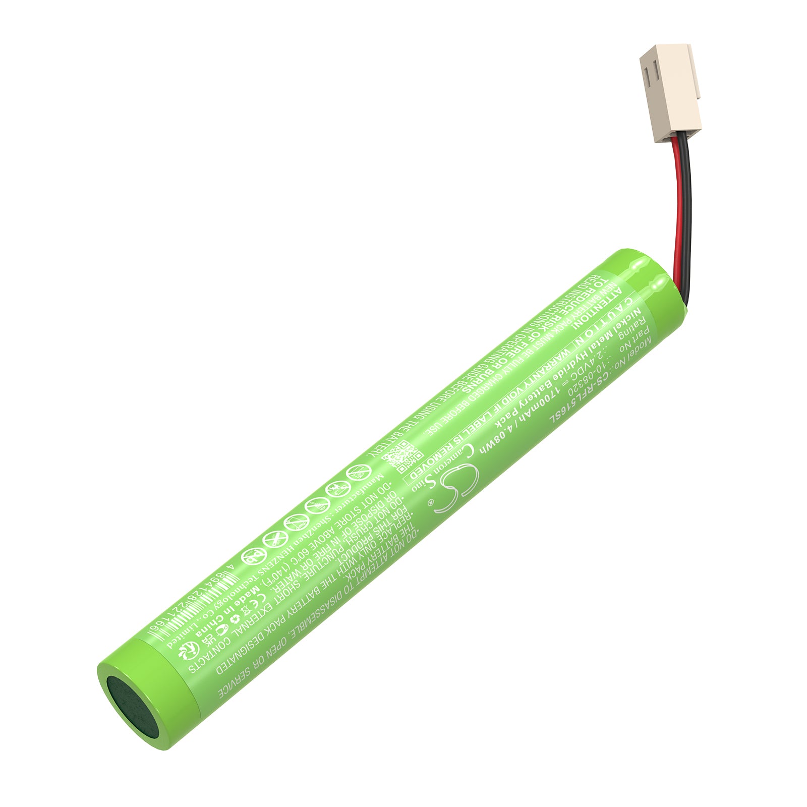 2.4V, Ni-MH, 1700mAh, Battery fits Geo-Fennel FL190, Rotationslaser EL 515 Plus, 4.08Wh Equipment, Survey, Test Cameron Sino Technology Limited