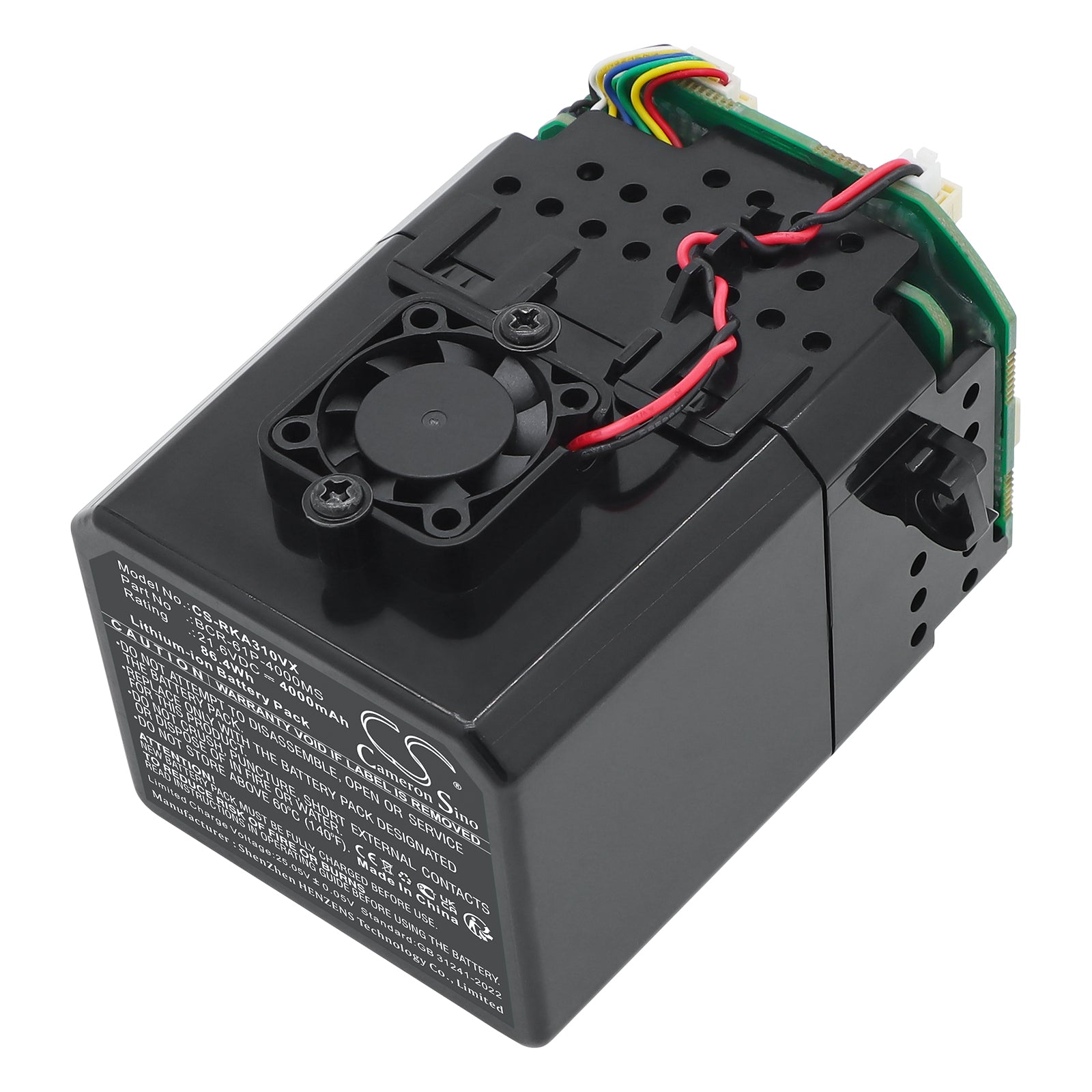 21.6V, Li-ion, 4000mAh, Battery fits Roborock A30 Pro, A30 Pro Combo, 86.4Wh Vacuum Cameron Sino Technology Limited