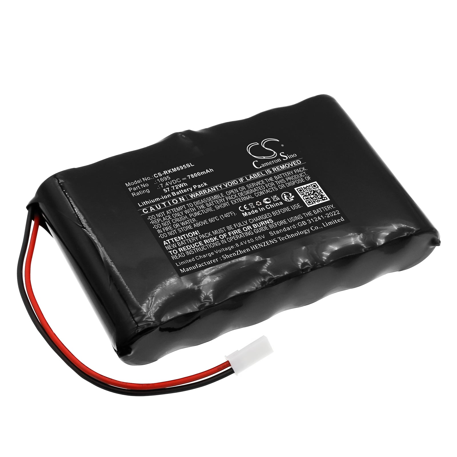 7.4V, Li-ion, 7800mAh, Battery fits Reinecker Mezzo, 57.72Wh Electronic Magnifier Cameron Sino Technology Limited