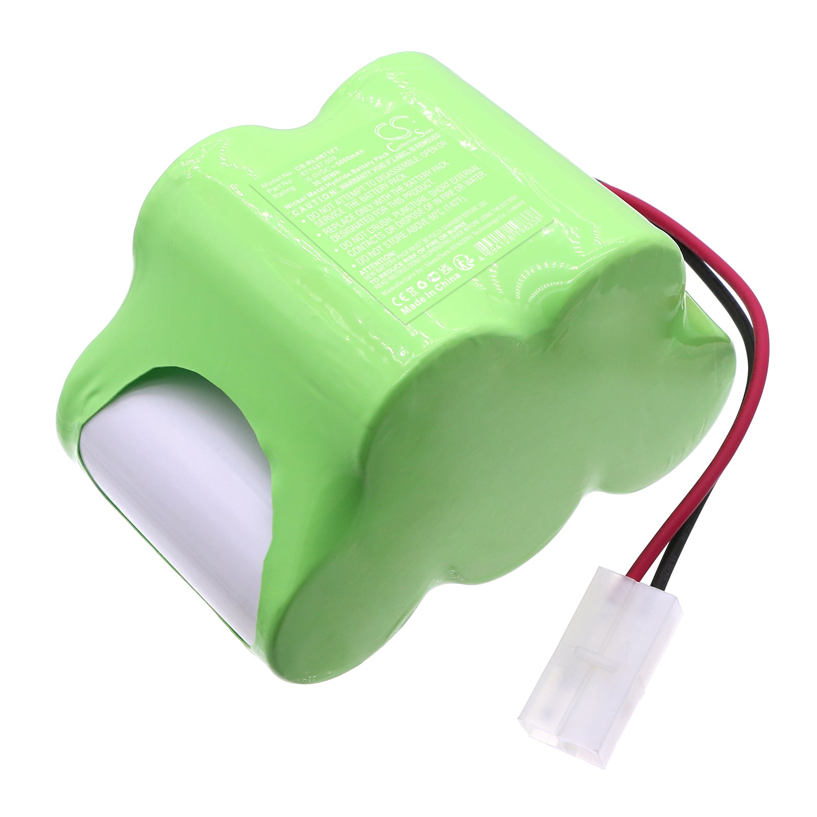 Ni-MH, Flashlight Battery fits Rzb Leuchten Ehss, 6.0V, 5000mAh Flashlight Cameron Sino Technology Limited
