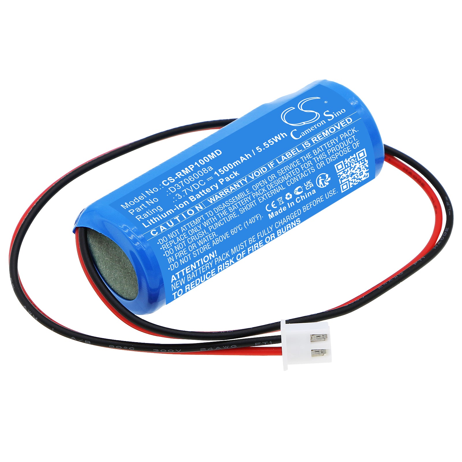 Li-ion, Medical Battery fits Revitive Medic Plus, Medic Plus Circulation Booster, 3.7V, 1500mAh Medical Cameron Sino Technology Limited