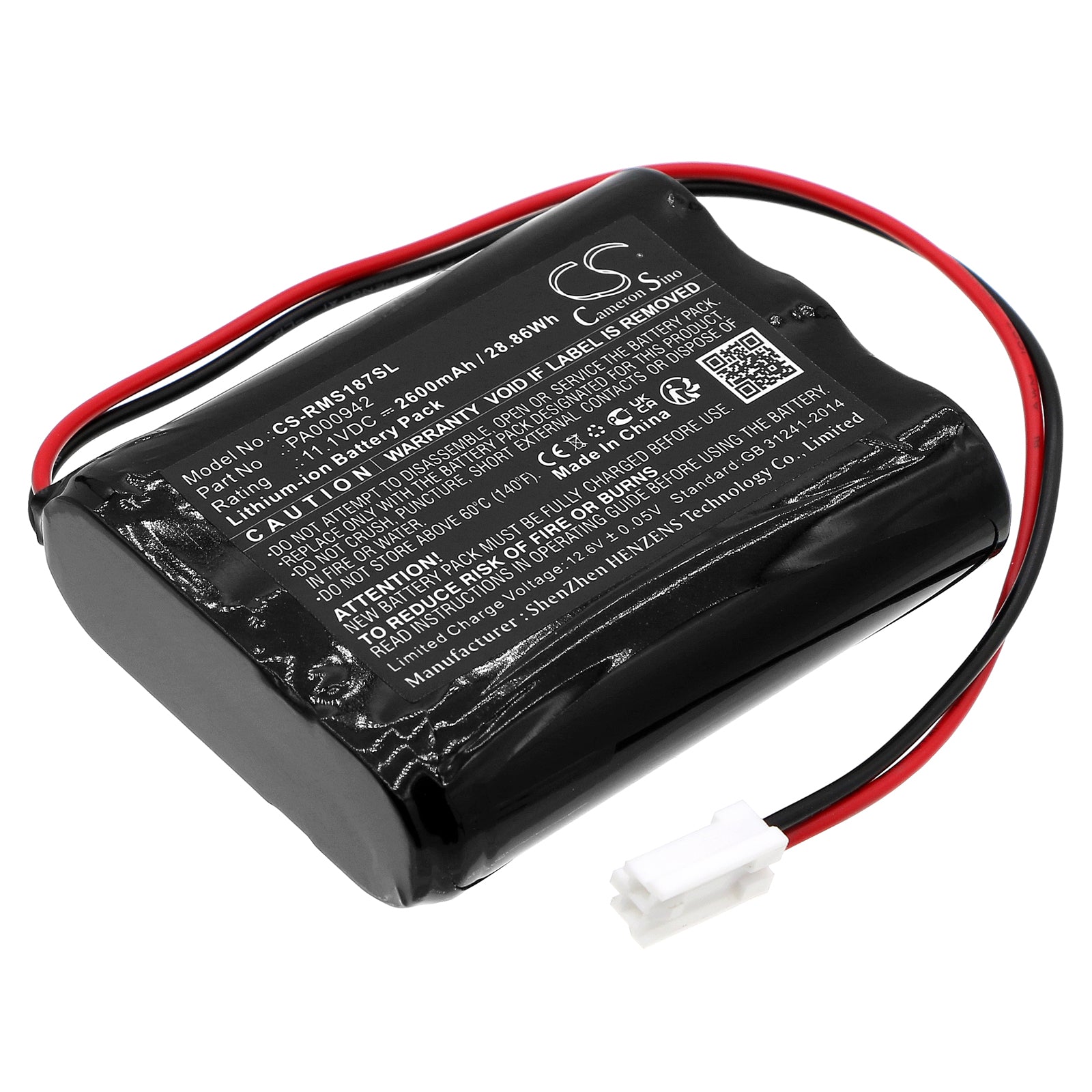 Li-ion, Smart Home Battery fits Heim Und Haus 18797, Gec 12-w37, 11.1V, 2600mAh Smart Home Cameron Sino Technology Limited