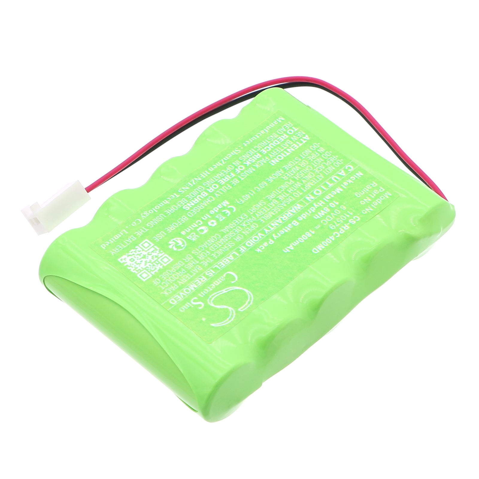 6V, Ni-MH, 1800mAh, Battery fits Respironics 60 monitor, Caradyne Criterion 40, 10.8Wh Medical Cameron Sino Technology Limited