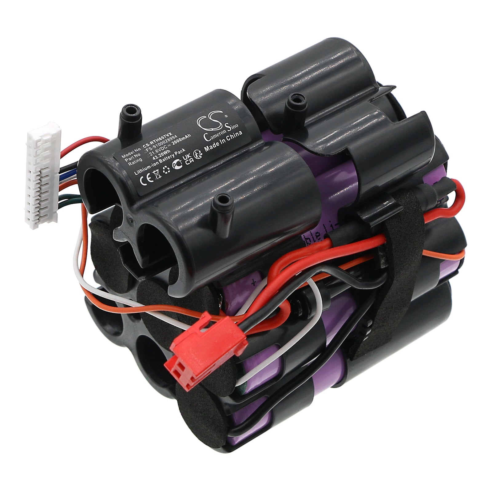 Li-ion, Vacuum Battery fits Rowenta Air Force Light, Ms6573, 21.6V, 2000mAh Vacuum Cameron Sino Technology Limited