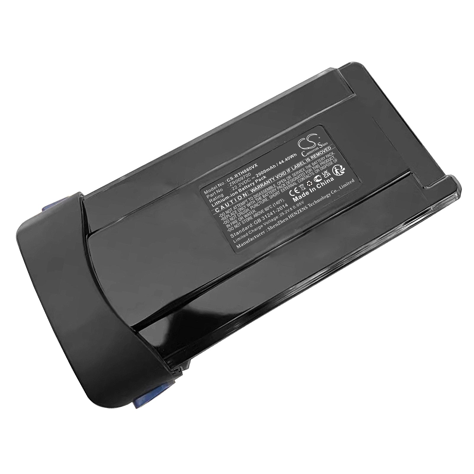 22.2V, Li-ion, 2000mAh, Battery fits OBH Nordica EO 9617 NO/ 4Q0, EO 9617 NO/4Q0, 44.4Wh Vacuum Cameron Sino Technology Limited