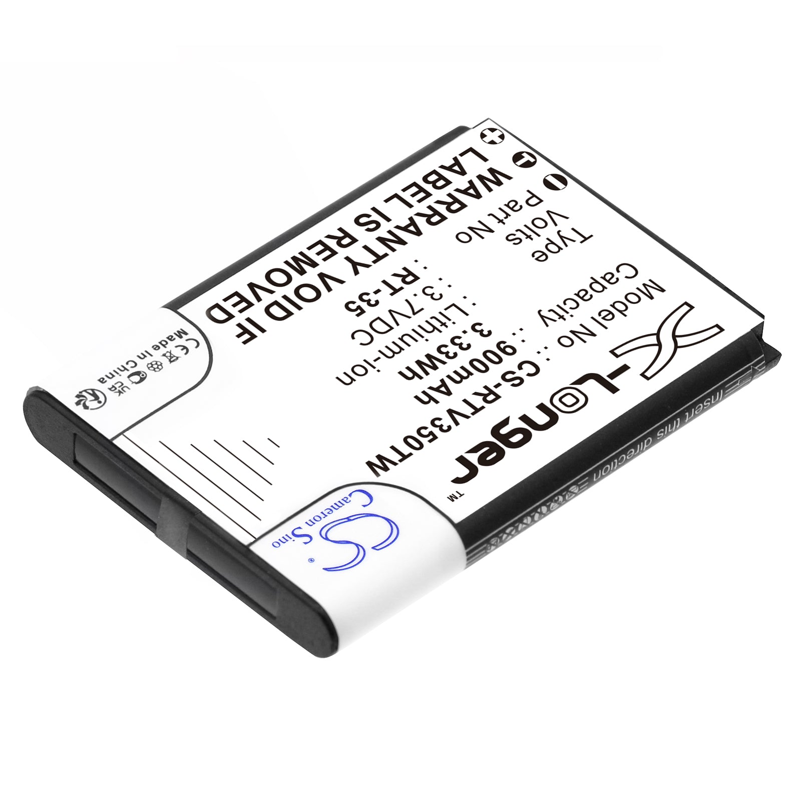 Li-ion, Two-Way Radio Battery fits Retevis Rt35, 3.7V, 900mAh Two-Way Radio Cameron Sino Technology Limited