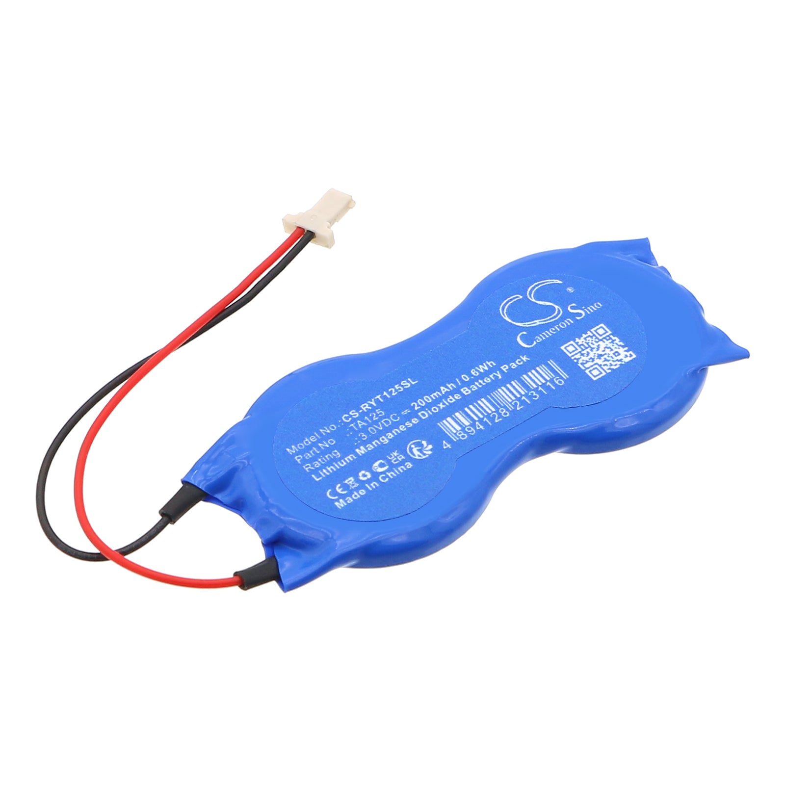 3V, Li-MnO2, 200mAh, Battery fits Raymarine Micronet Wind Transmitter, T120, 0.6Wh PLC Cameron Sino Technology Limited