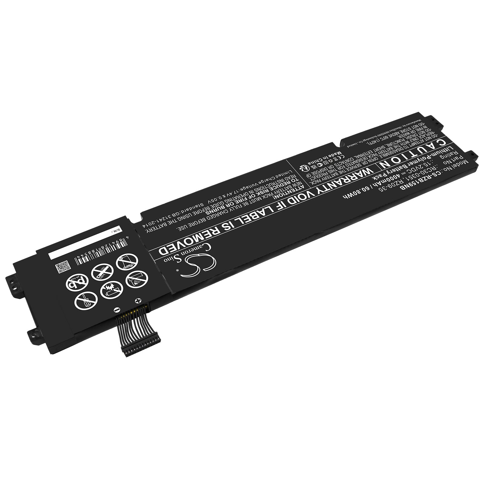 Li-Polymer, Notebook, Laptop Battery fits Razer Blade 15 Base, Rz09-0369x, 15.2V, 4000mAh Notebook, Laptop Cameron Sino Technology Limited