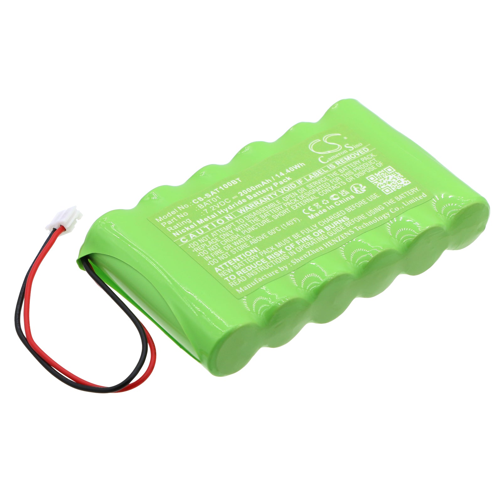 Ni-MH, Alarm System Battery fits Scantronic I-on Compact, 7.2V, 2000mAh Alarm System Cameron Sino Technology Limited