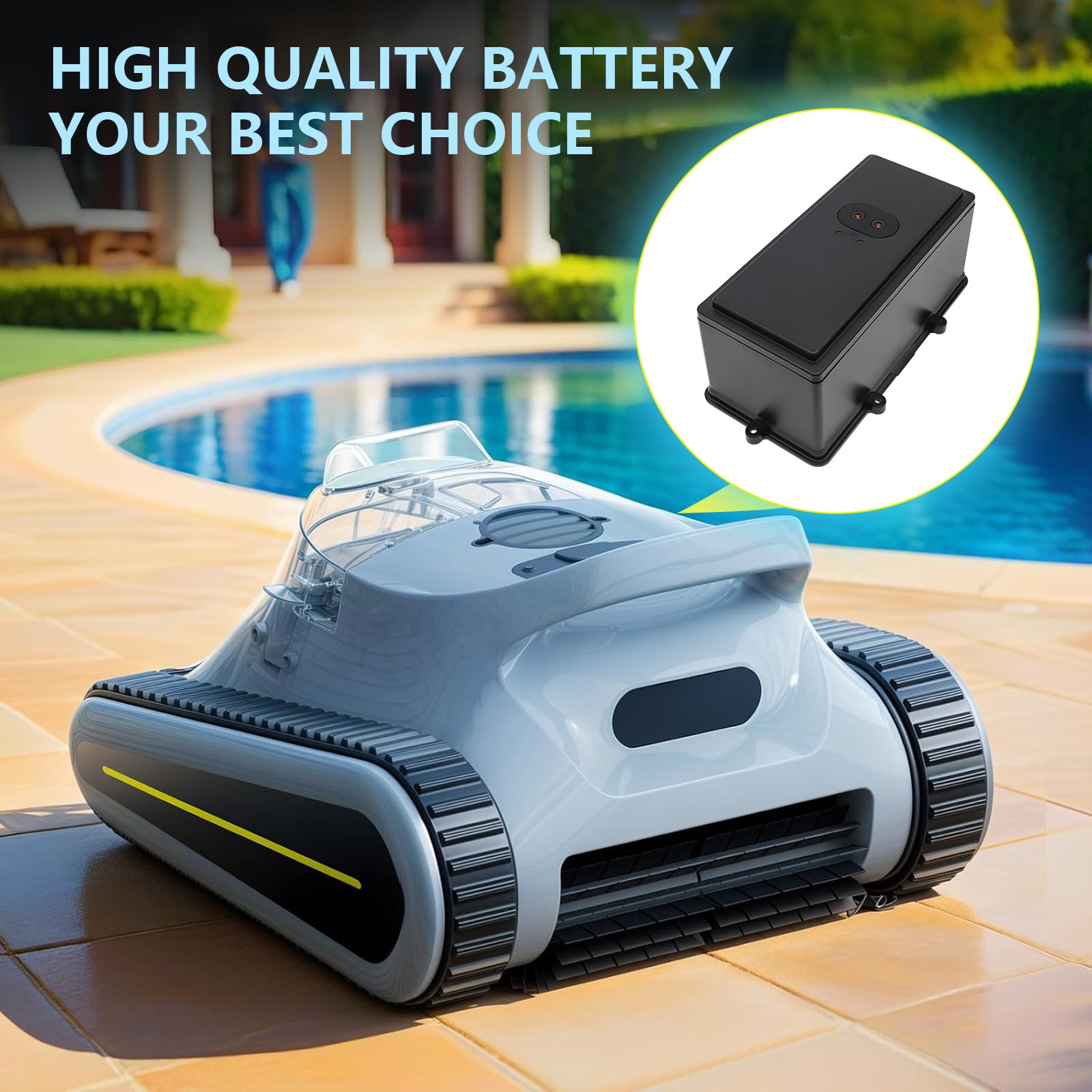 21.9V, Li-ion, 10400mAh, Battery fits Seauto Shark, Shark Cordless Robotic Pool Vacuum Cleaner, 227.76Wh Robotic Pool Cleaner Cameron Sino Technology Limited