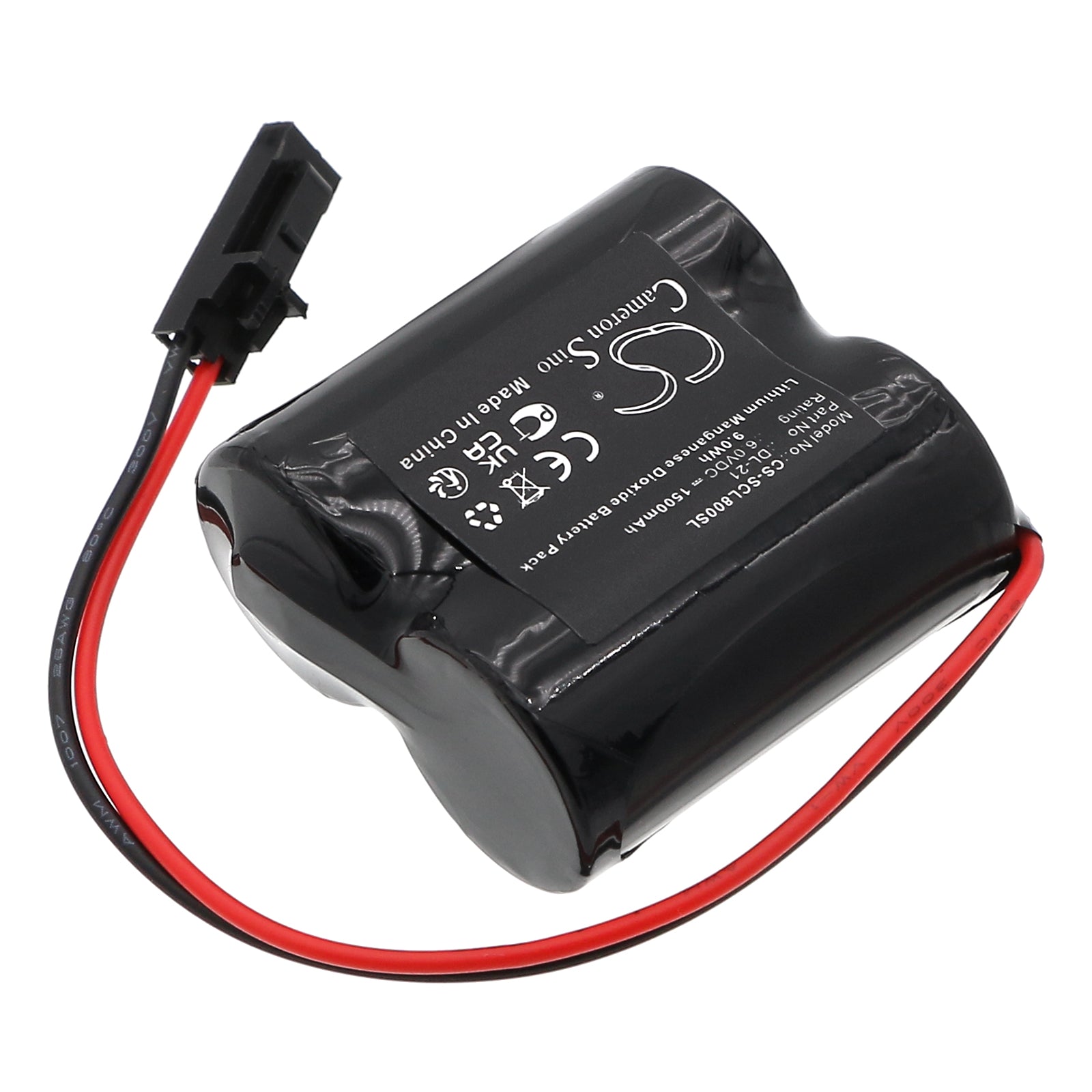 6V, Li-MnO2, 1500mAh, Battery fits Saflok CL-08, 9Wh Door Lock Cameron Sino Technology Limited