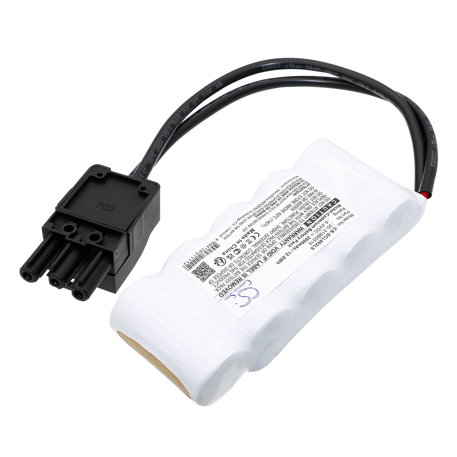 6V, Ni-CD, 2000mAh, Battery fits Schuch 8020, 8021, 12Wh Emergency Lighting Cameron Sino Technology Limited