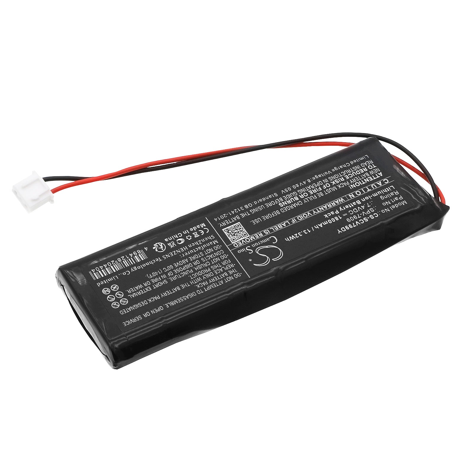 Li-ion, DVD Player Battery fits Sencor Spv7909, Spv-7909t, 7.4V, 1800mAh DVD Player Cameron Sino Technology Limited