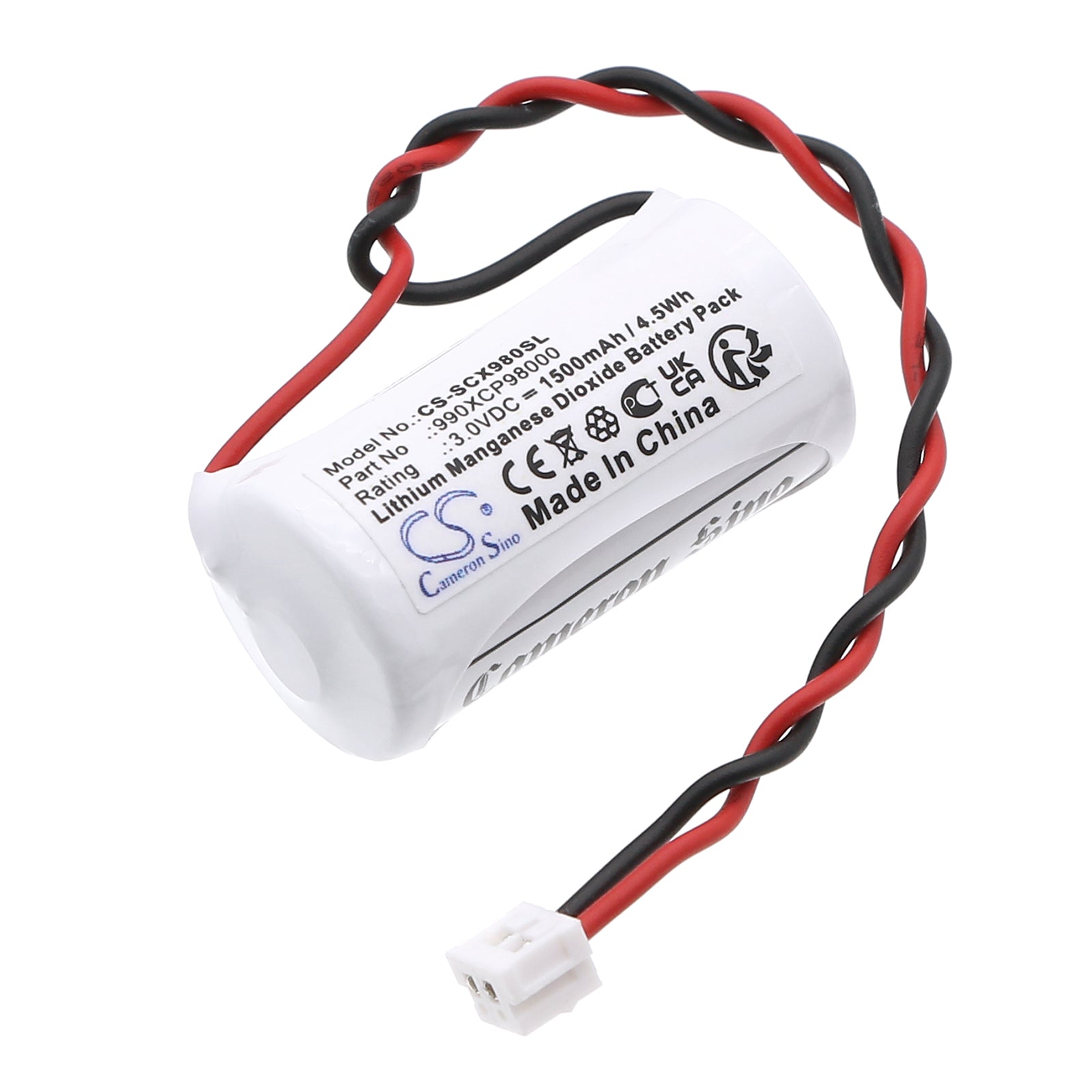 3V, Li-MnO2, 1500mAh, Battery fits Schneider Modicon Quantum CPU, Safety CPU, 4.5Wh PLC Cameron Sino Technology Limited