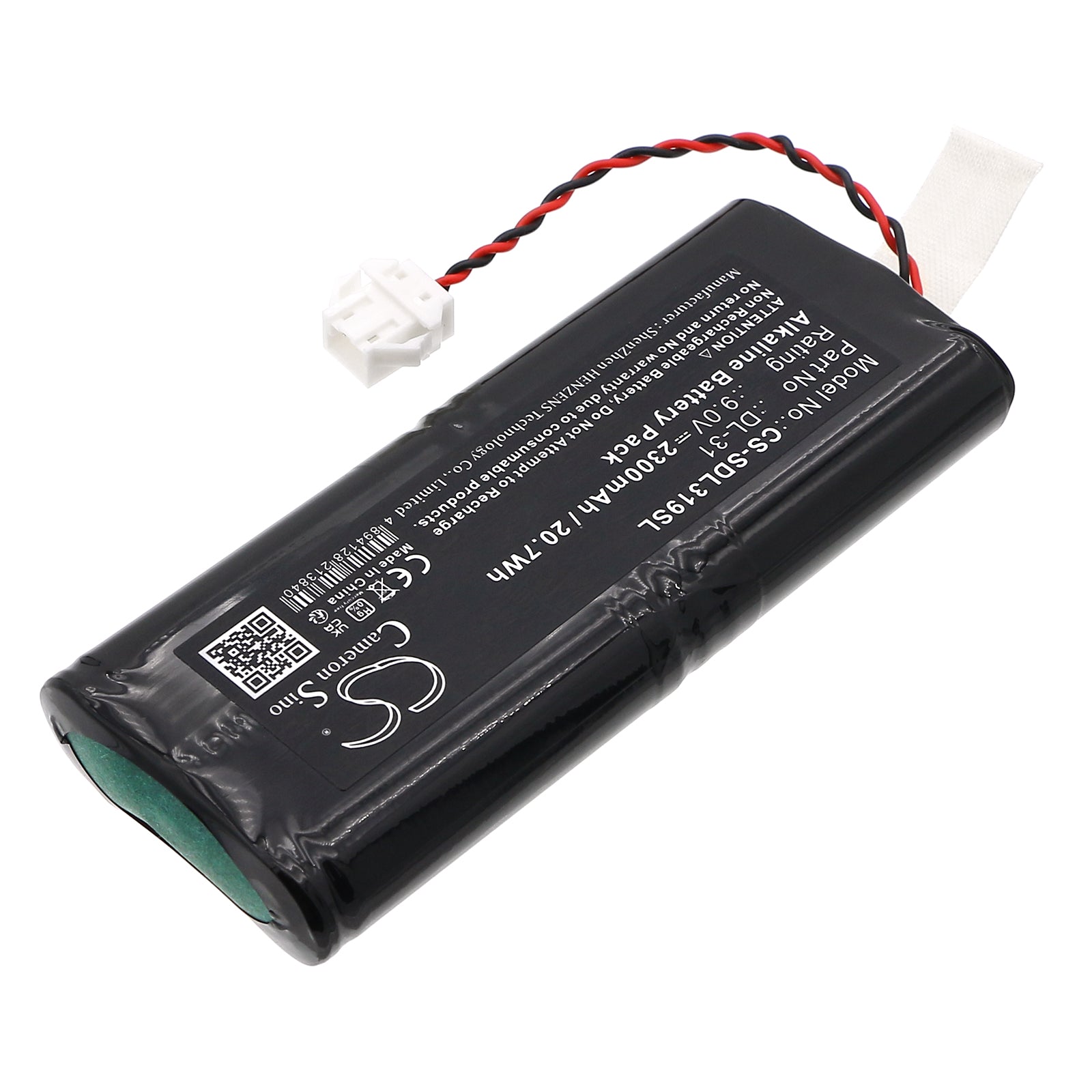 9V, Alkaline, 2300mAh, Battery fits DoorLock DL-31, HTL18, 20.7Wh Door Lock Cameron Sino Technology Limited