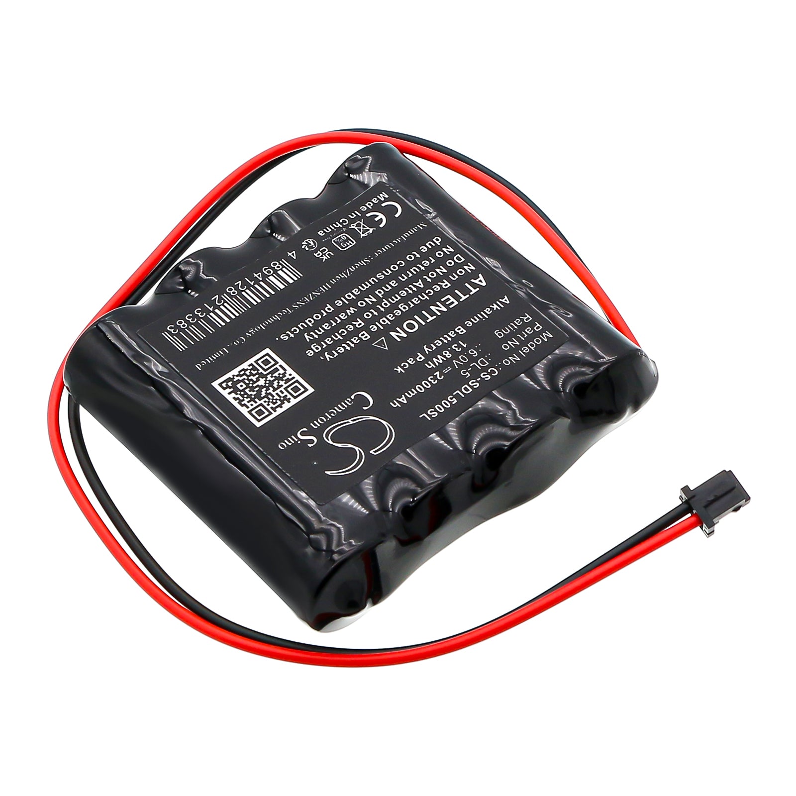 6V, Alkaline, 2300mAh, Battery fits NABC HTL3, HTL5 | KeyLock F 7400-12 | Zoro G003259860 | Saflok 459112, 13.8Wh Door Lock Cameron Sino Technology Limited