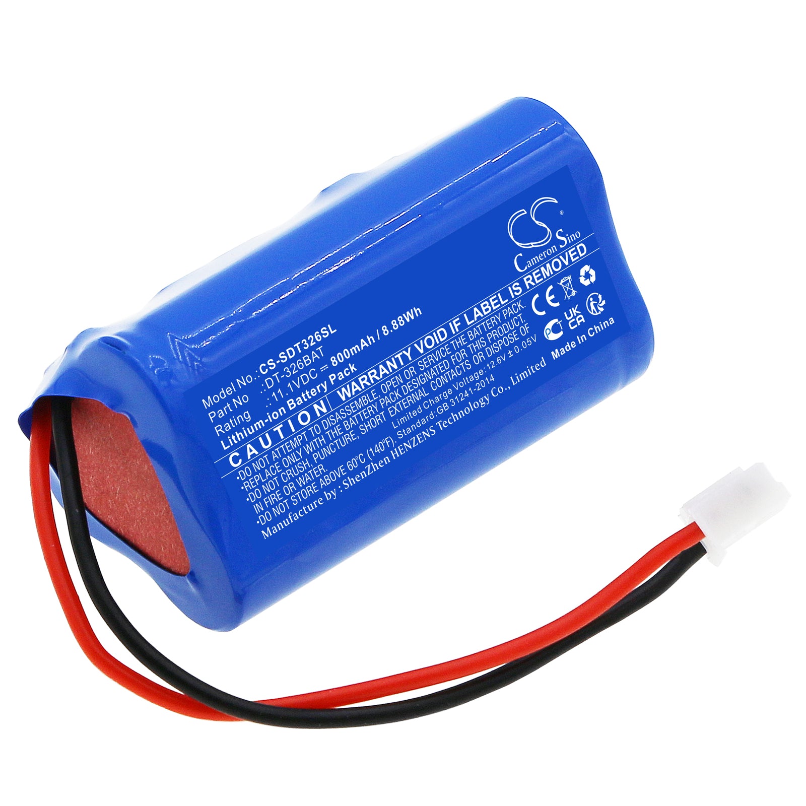Li-ion, Equipment, Survey, Test Battery fits Shimpo Dt-326b, Dt-326b Strobe, 11.1V, 800mAh Equipment, Survey, Test Cameron Sino Technology Limited
