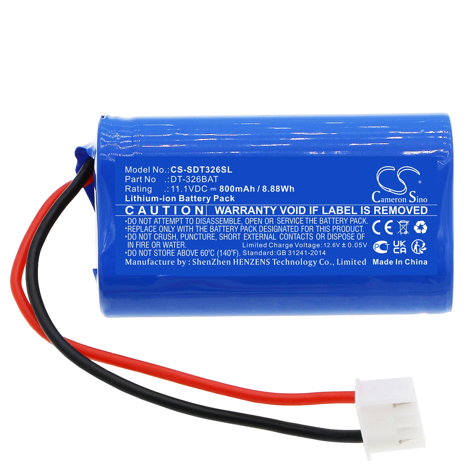 Li-ion, Equipment, Survey, Test Battery fits Shimpo Dt-326b, Dt-326b Strobe, 11.1V, 800mAh Equipment, Survey, Test Cameron Sino Technology Limited