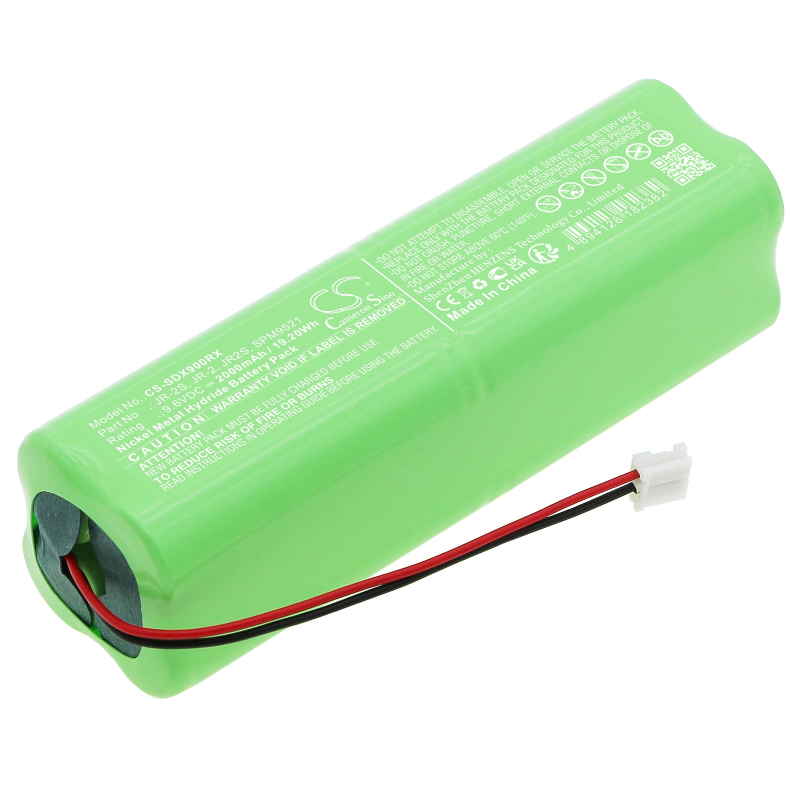 Ni-MH, Remote Controller Battery fits Spektrum Dms 11x, Dx6 Transmitter, 9.6V, 2000mAh Remote Controller Cameron Sino Technology Limited