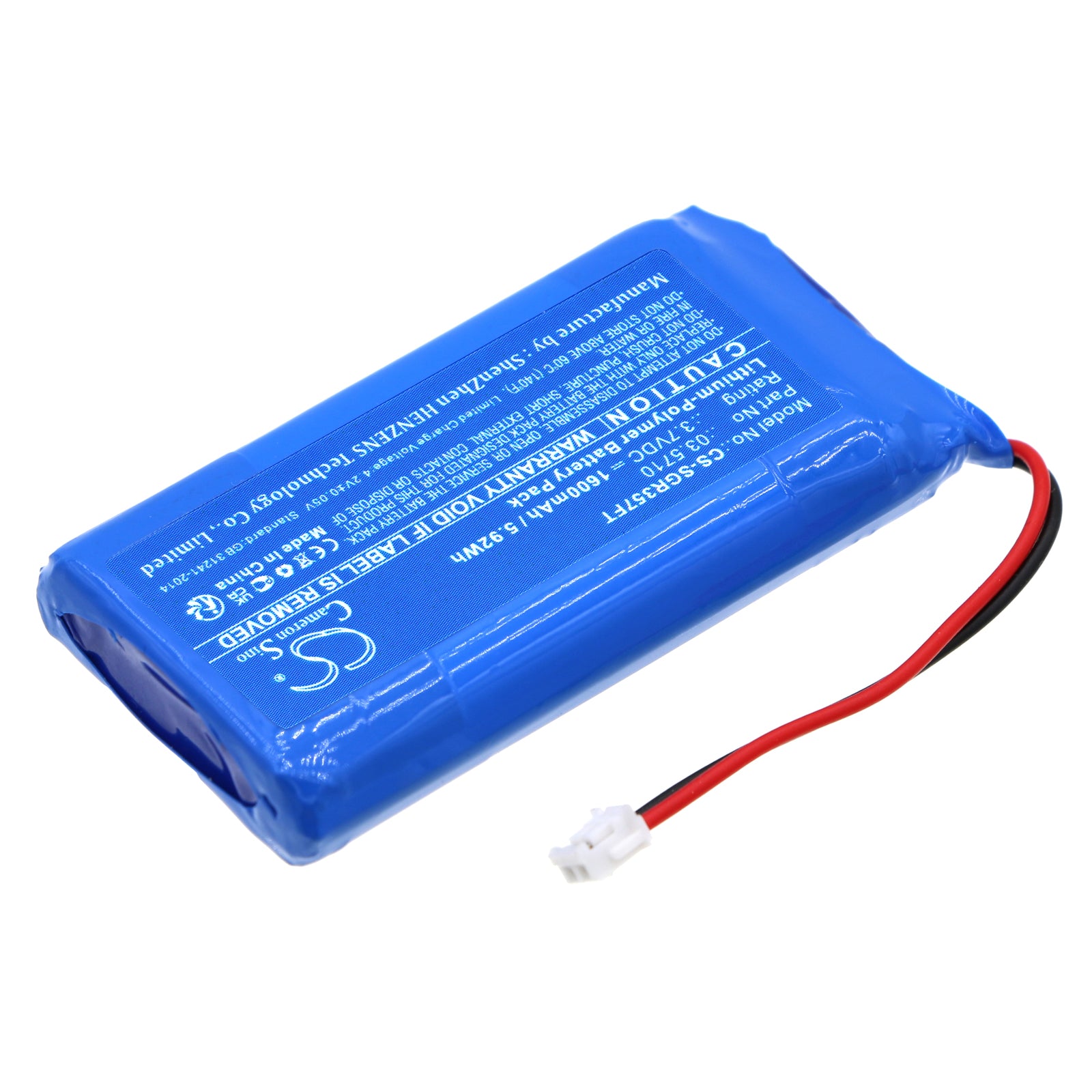Li-Polymer, Flashlight Battery fits Scangrip 03.5404, Scangrip, 3.7V, 1600mAh Flashlight Cameron Sino Technology Limited